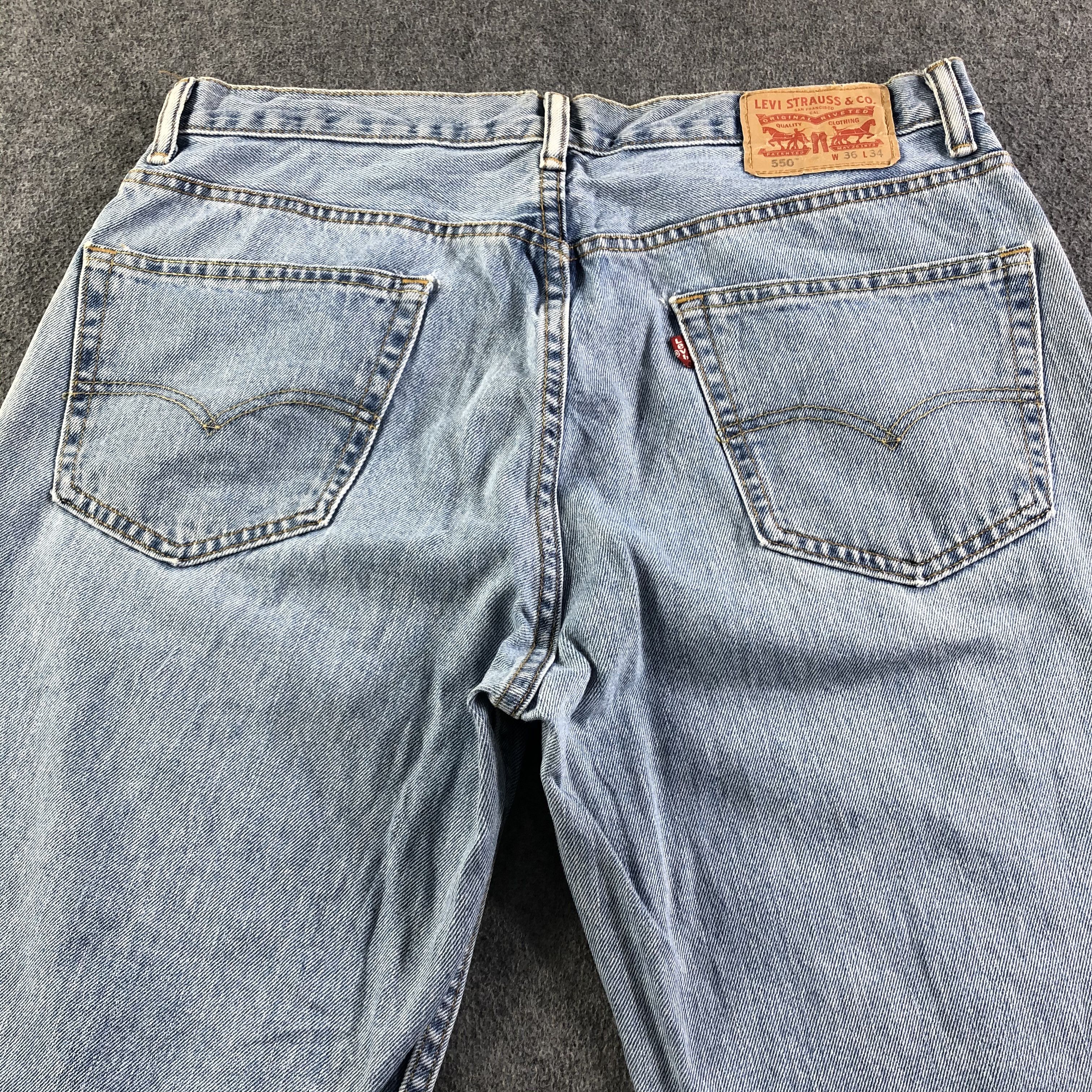 Levi's Vintage Blue Wash Levis 550 Jeans-J3260 Size US 36 / EU 52 - 4 Thumbnail