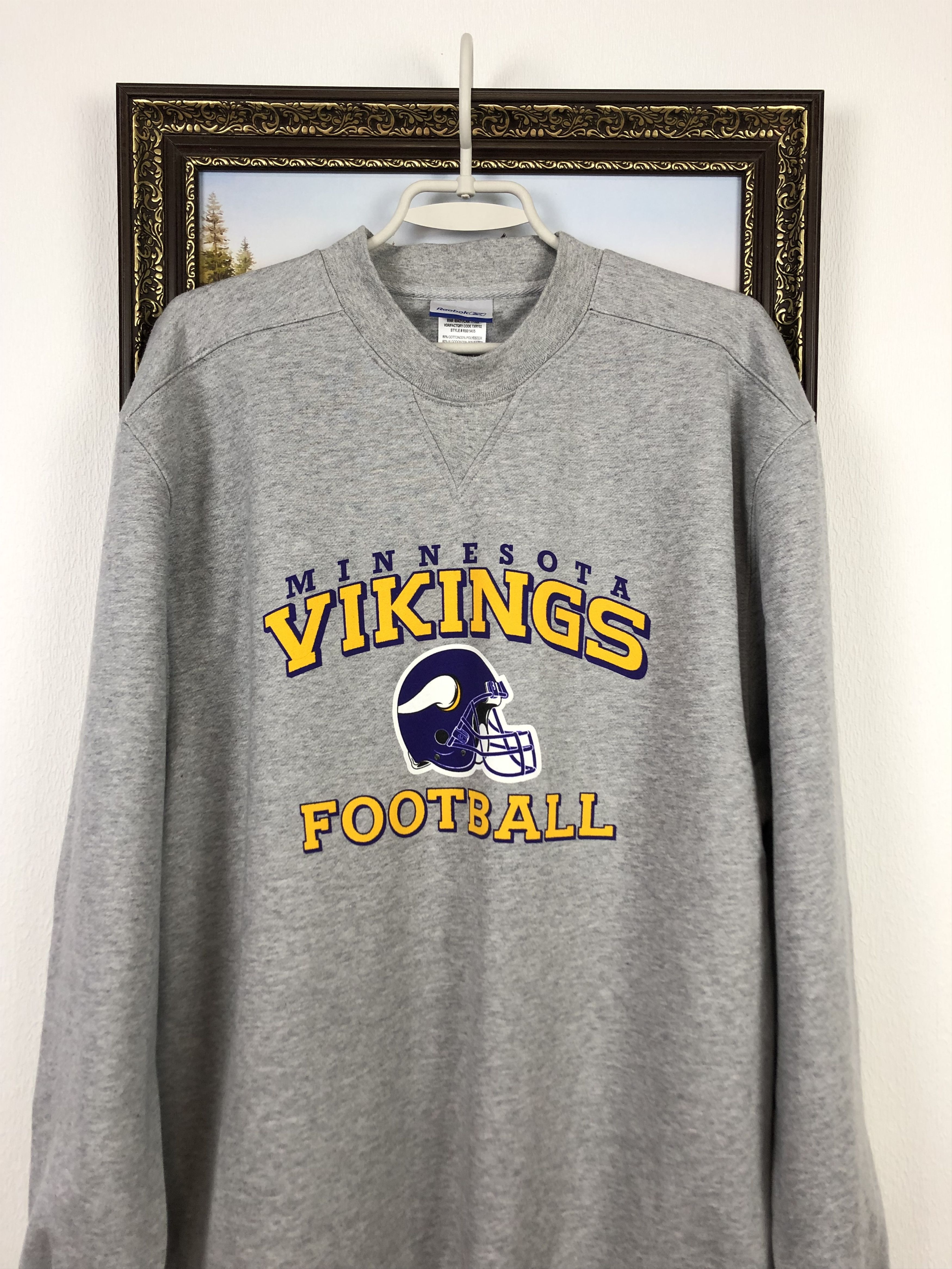 Vintage Vintage Minnesota Vikings Sweatshirt Crewneck Rare Size US L / EU 52-54 / 3 - 2 Thumbnail