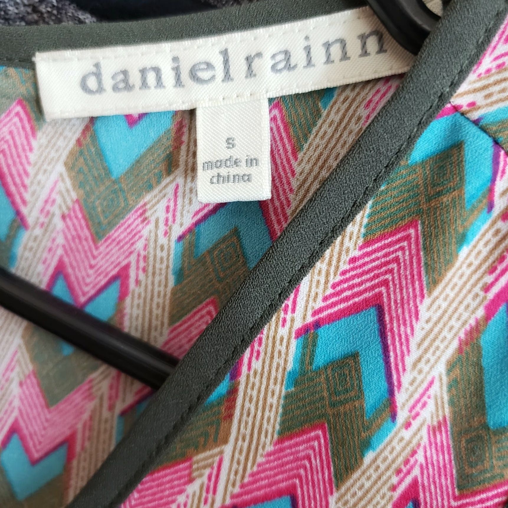 Pinko Daniel Rainn Womens Tank Top Pink Geometric Scoop Neck Size S Size S / US 4 / IT 40 - 5 Thumbnail