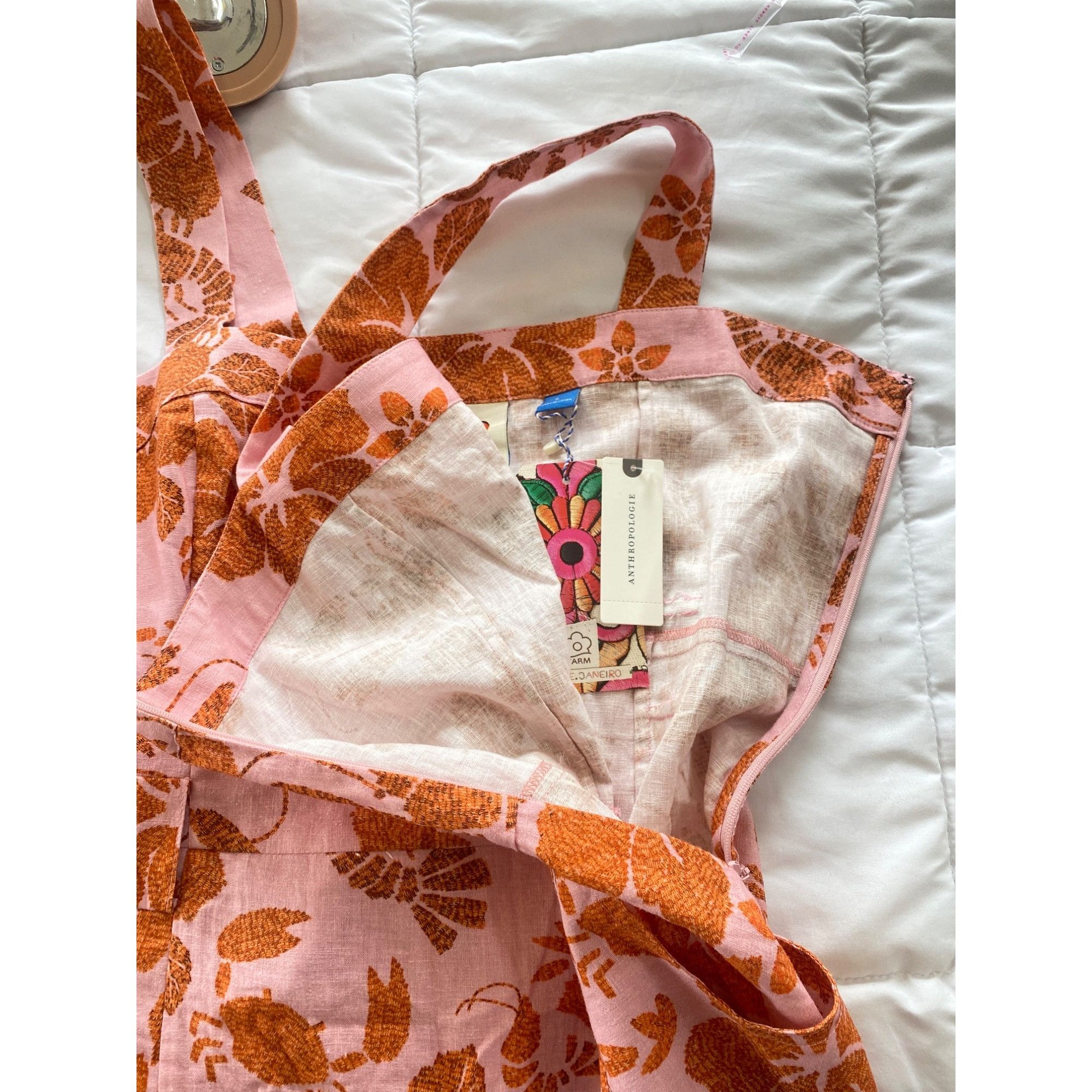 Farm Rio NWT Farm Rio Lobster Floral Mini Dress w/ pockets Large MSRP Size L / US 10 / IT 46 - 7 Thumbnail