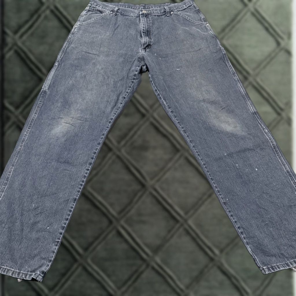 Wrangler Wrangler Jeans Men's Blue Denim Mid Rise Straight Zip Fly - 36x32 Size US 36 / EU 52 - 1 Thumbnail