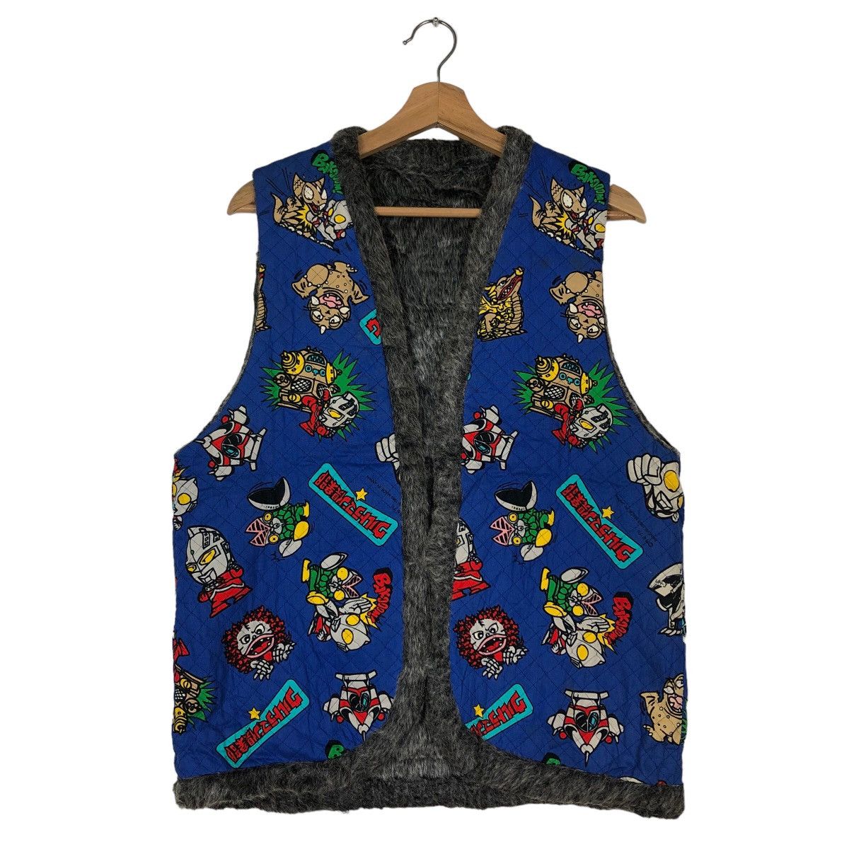 Cartoon Network 🔥90’s Famous Cartoon Show Movie Ultra-man Vest Full Print Size US M / EU 48-50 / 2 - 2 Thumbnail