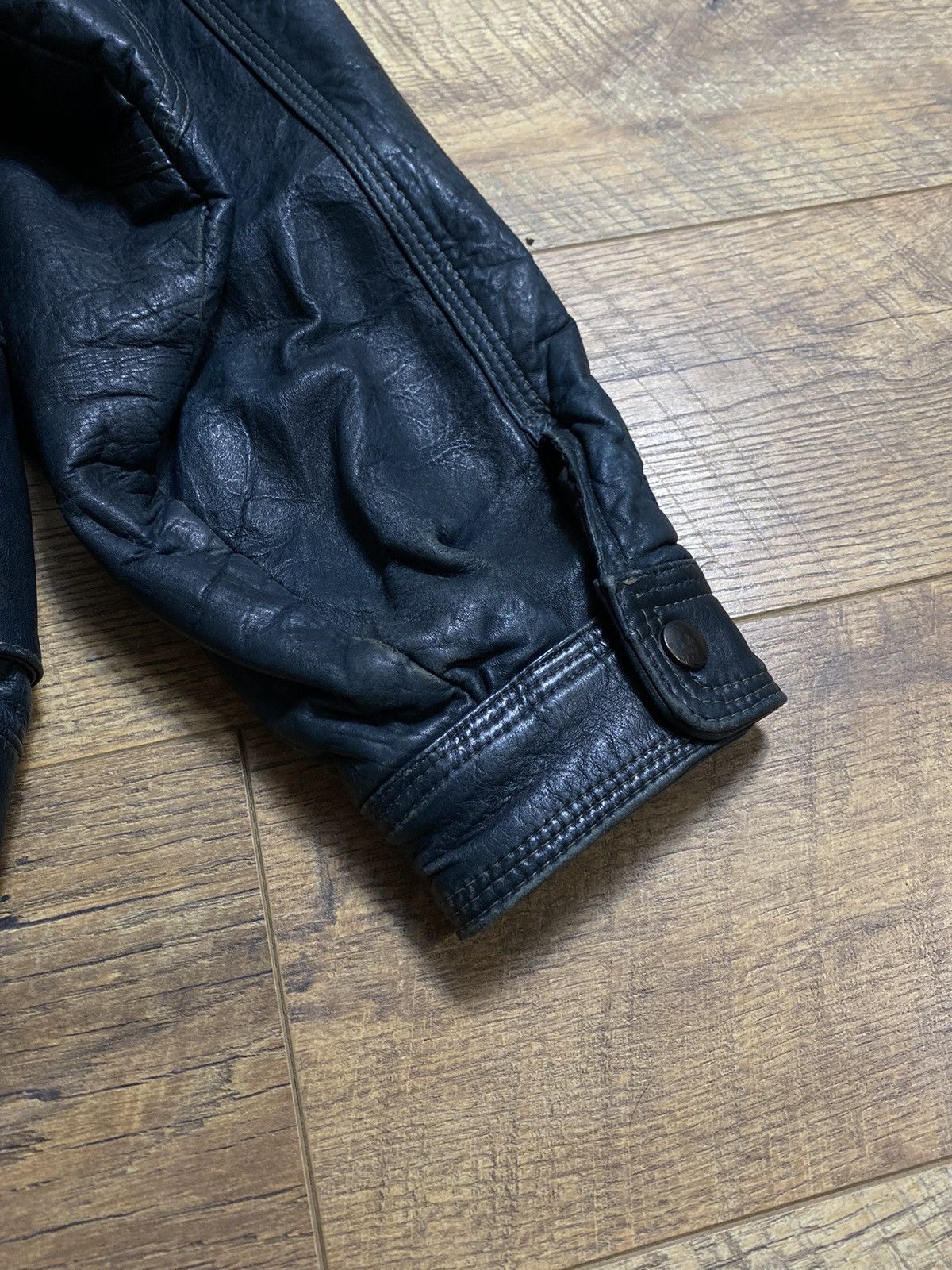 Genuine Leather Vintage Leather Bomber Jacket Forces Style Community 56 Size US XL / EU 56 / 4 - 8 Thumbnail