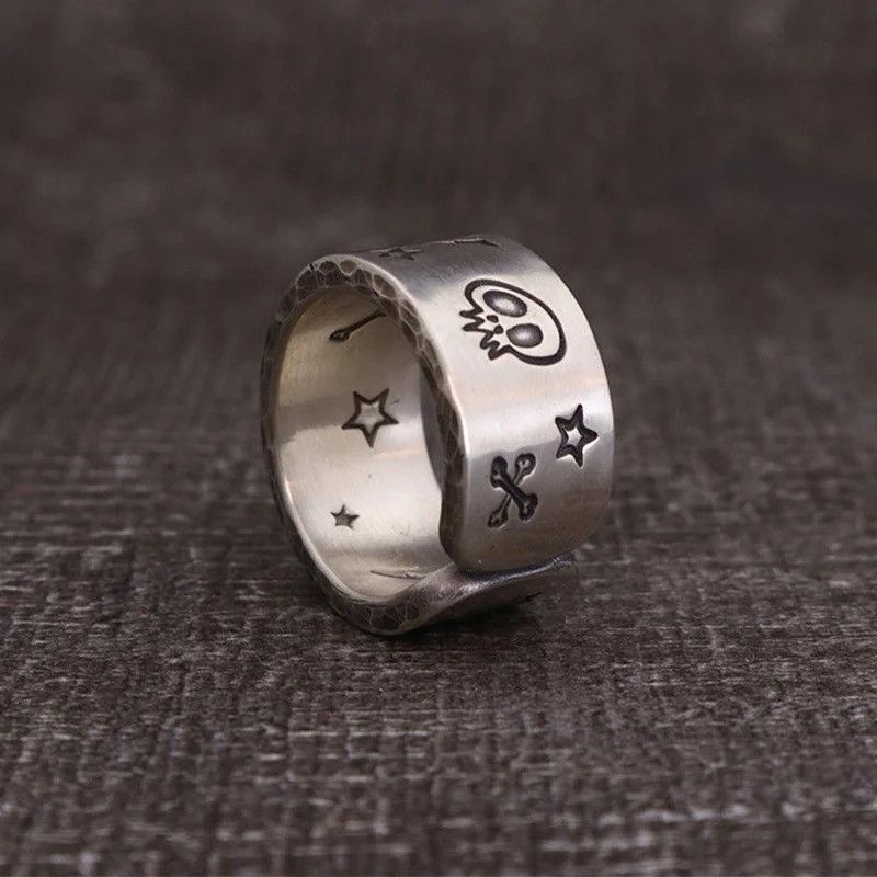 Jewelry × Vintage School Skull Ring Size ONE SIZE - 4 Thumbnail