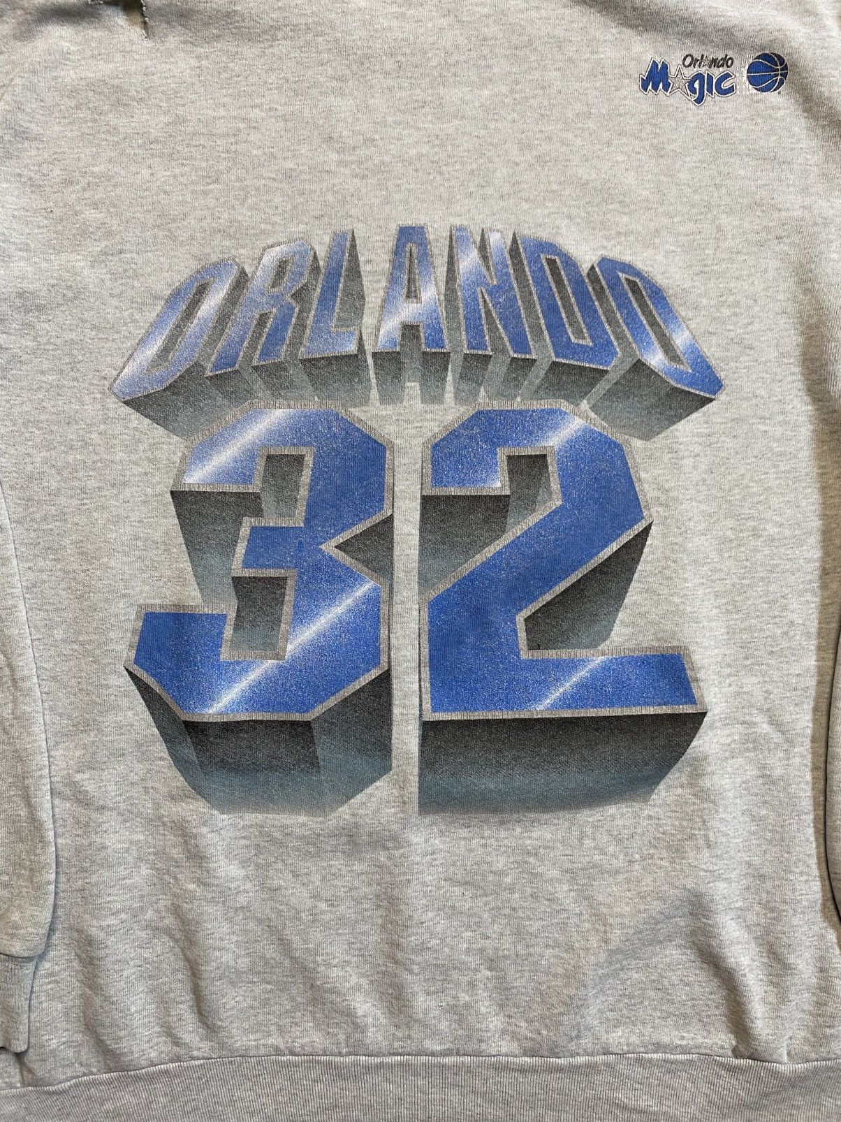 Vintage Nba sweatshirt trashed vintage distressed retro grey baggy Size US XL / EU 56 / 4 - 13 Thumbnail