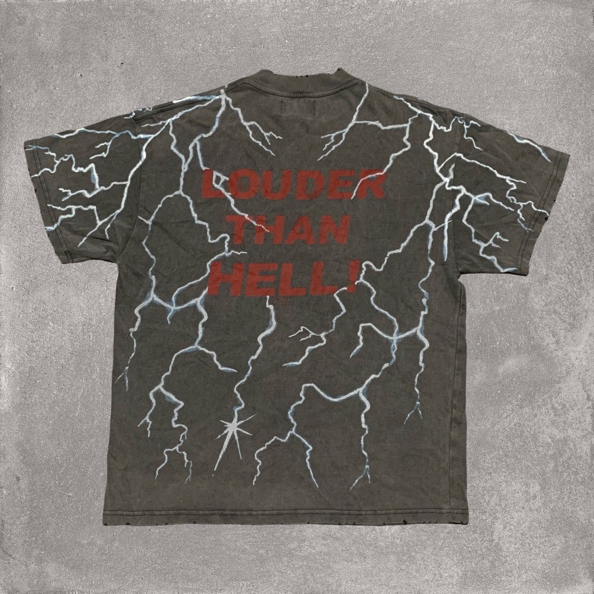 Represent Clo. Represent Medium Louder Then Hell Vintage Grey Tee Size US M / EU 48-50 / 2 - 2 Thumbnail