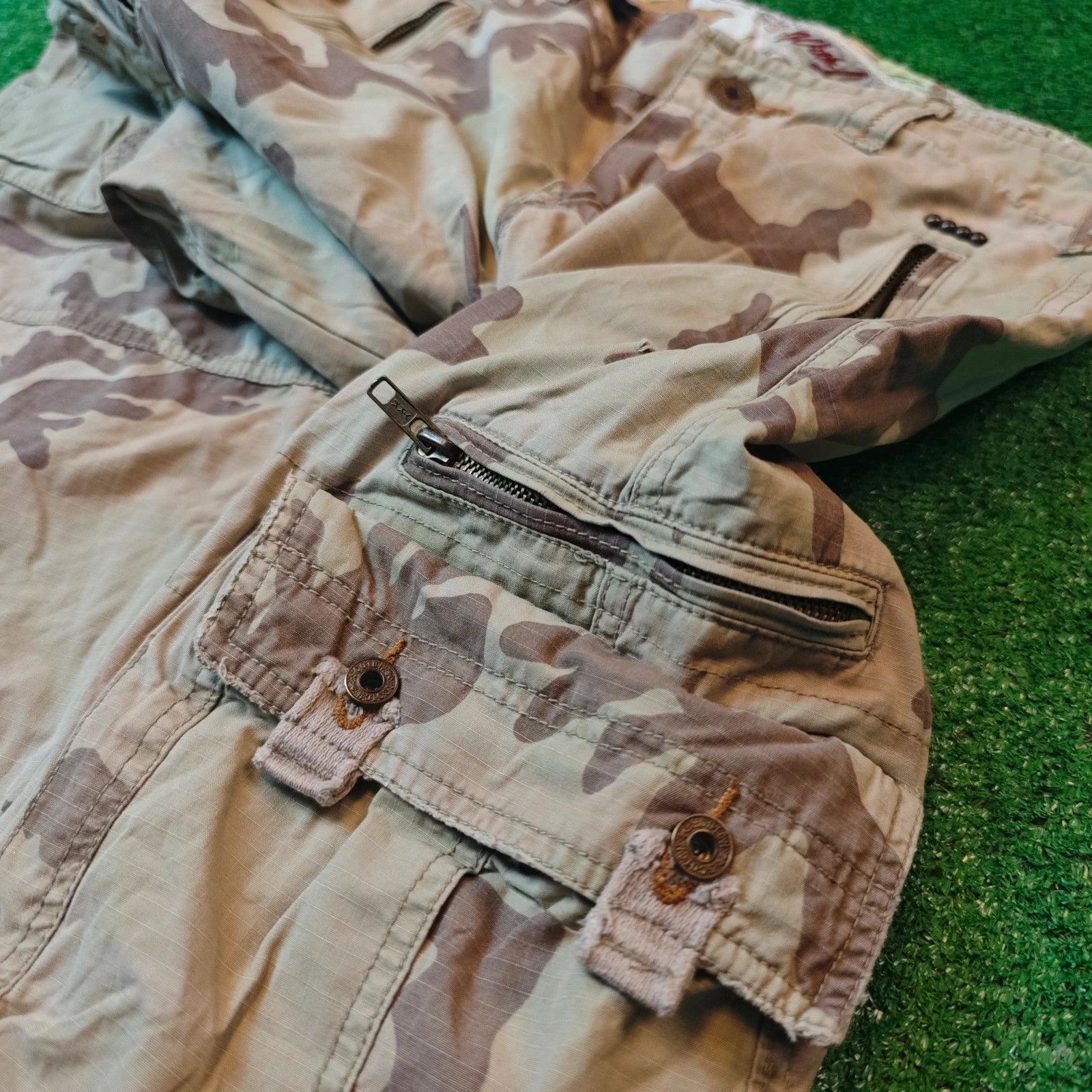 Scotch & Soda Scotch & Soda Cargo Pants Mens 32 straight utility camo Size US 32 / EU 48 - 3 Thumbnail