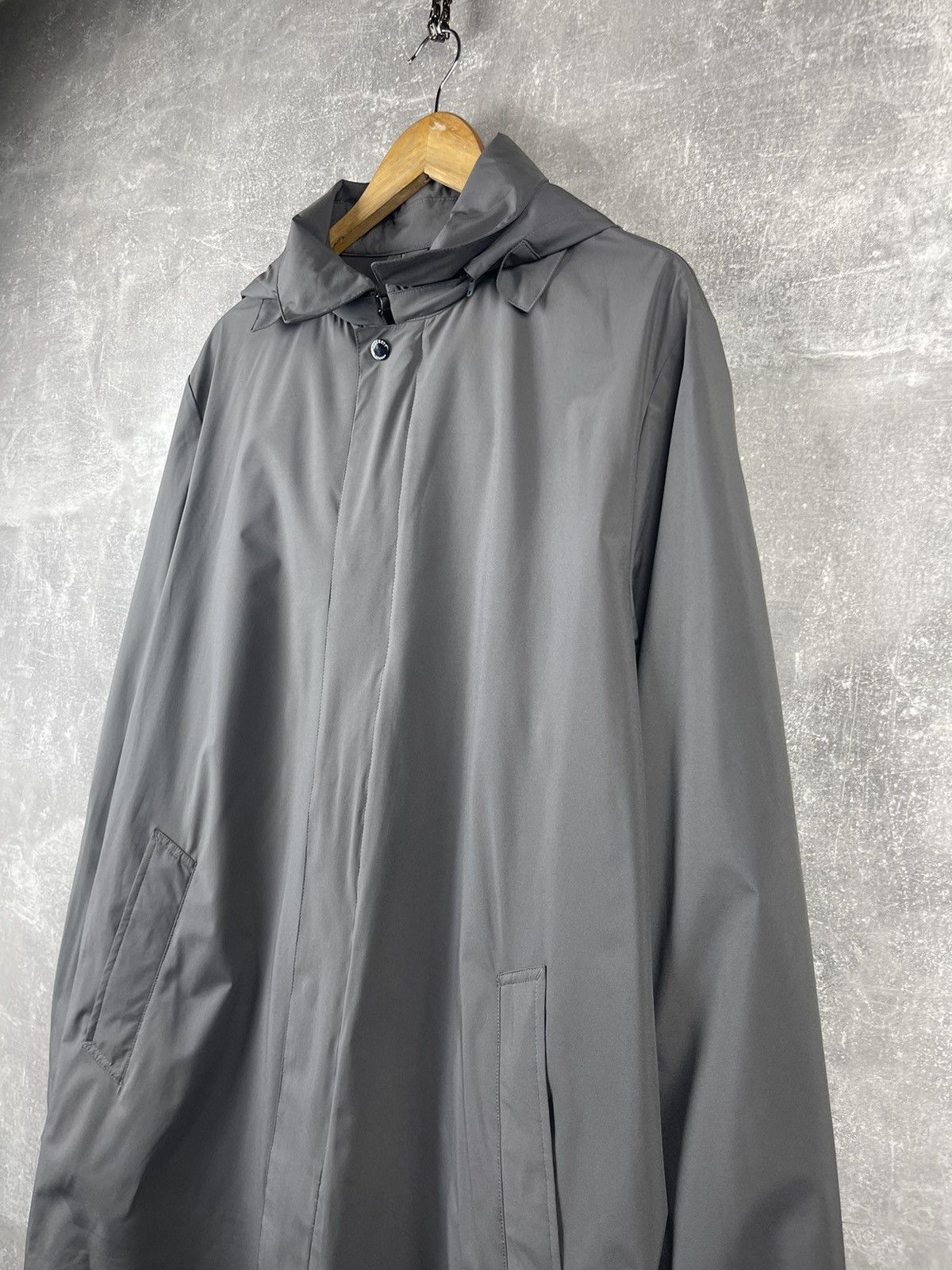Hackett Hackett London Shower Resistant Hooded Zip Button Rain Coat Size US XL / EU 56 / 4 - 2 Thumbnail