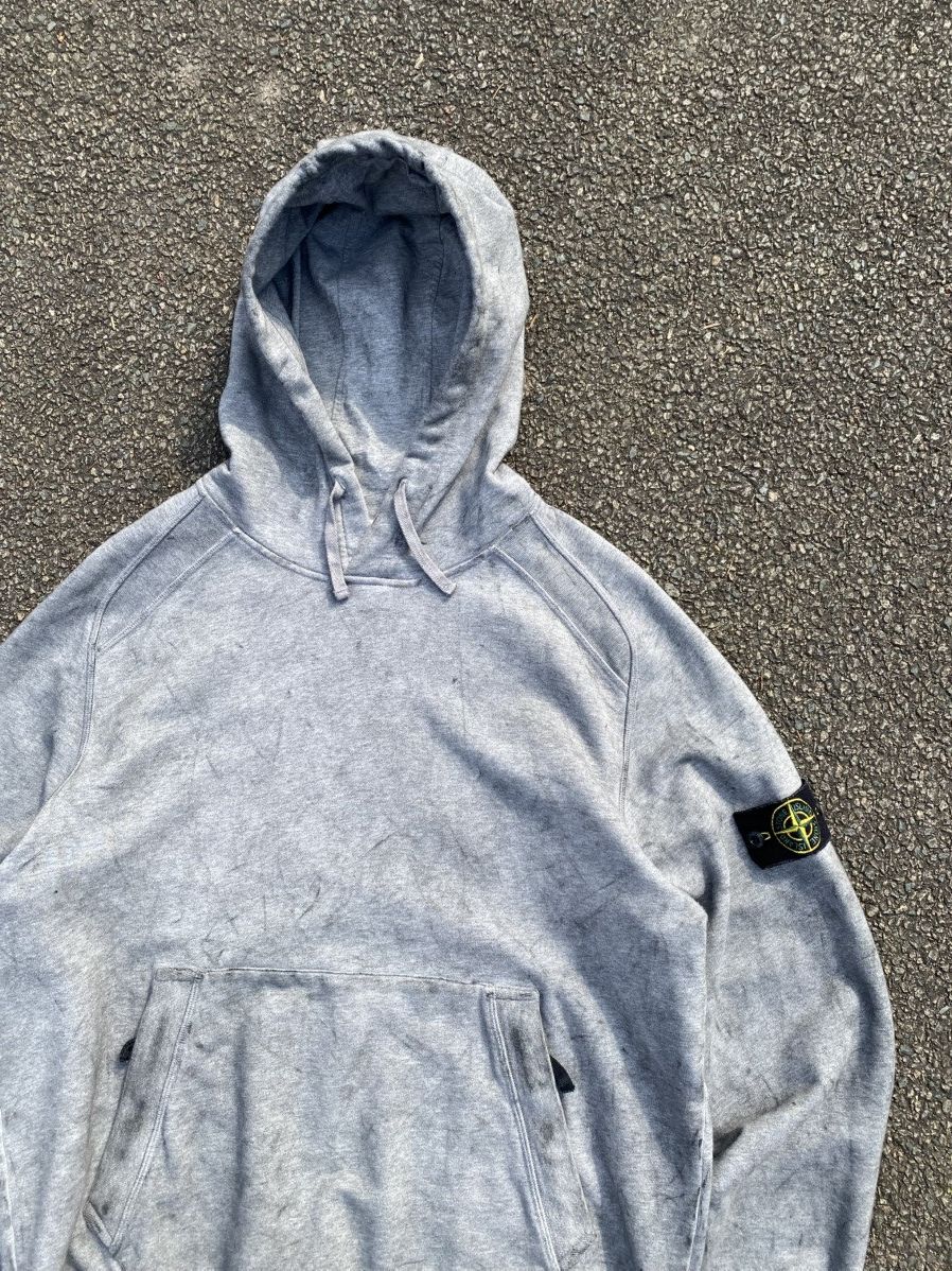 Massimo Osti ‼️Rare‼️Gray Stone Island Dust Hoodie Size US XL / EU 56 / 4 - 3 Thumbnail