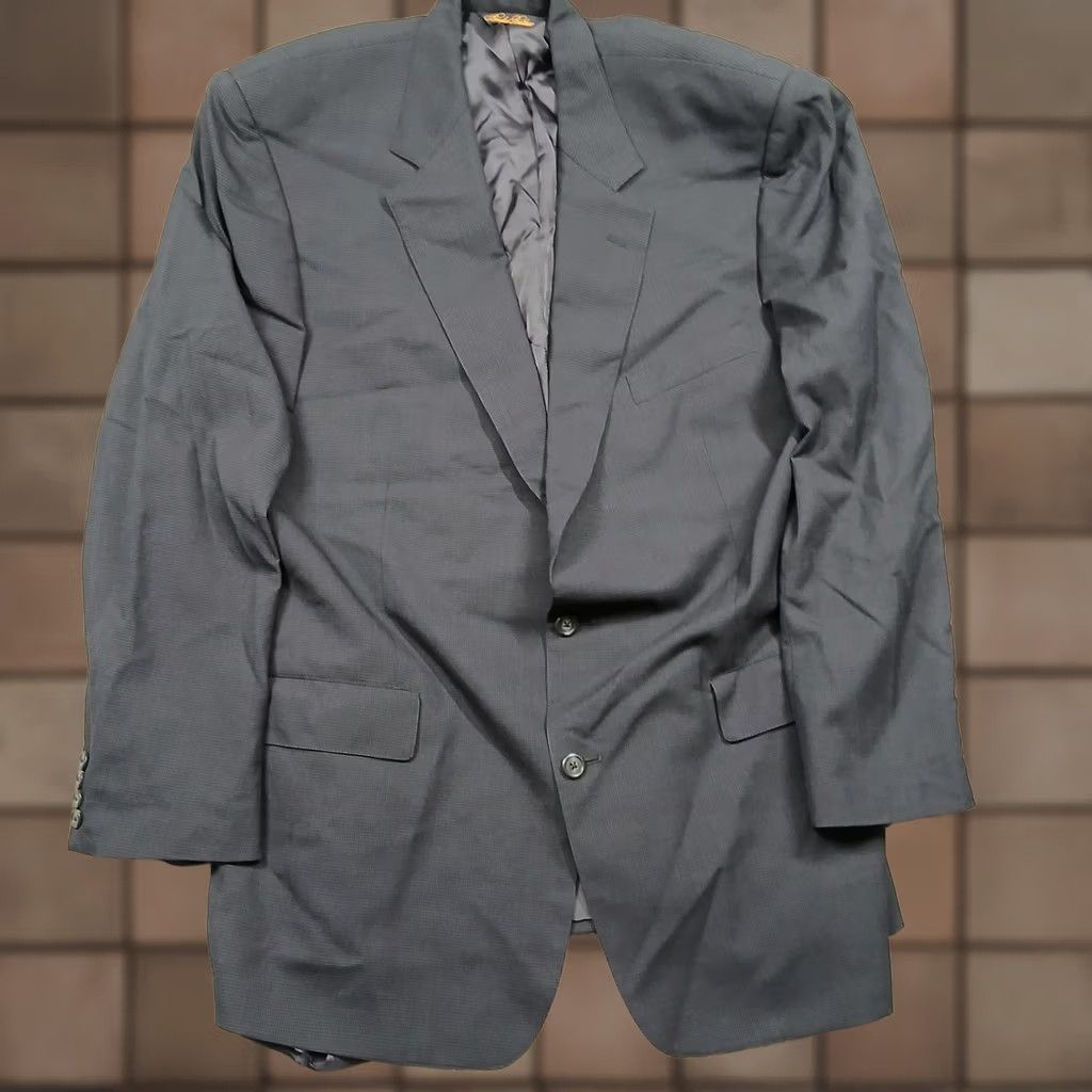 Brooks Brothers Brooks Brothers Blazer Mens 46 Long Gray Brooksease Wool Blend Sport Coat Office Suit Jacket 2 Piece Mens Regular/Long Gray 44 in Chest Size 46R - 1 Thumbnail