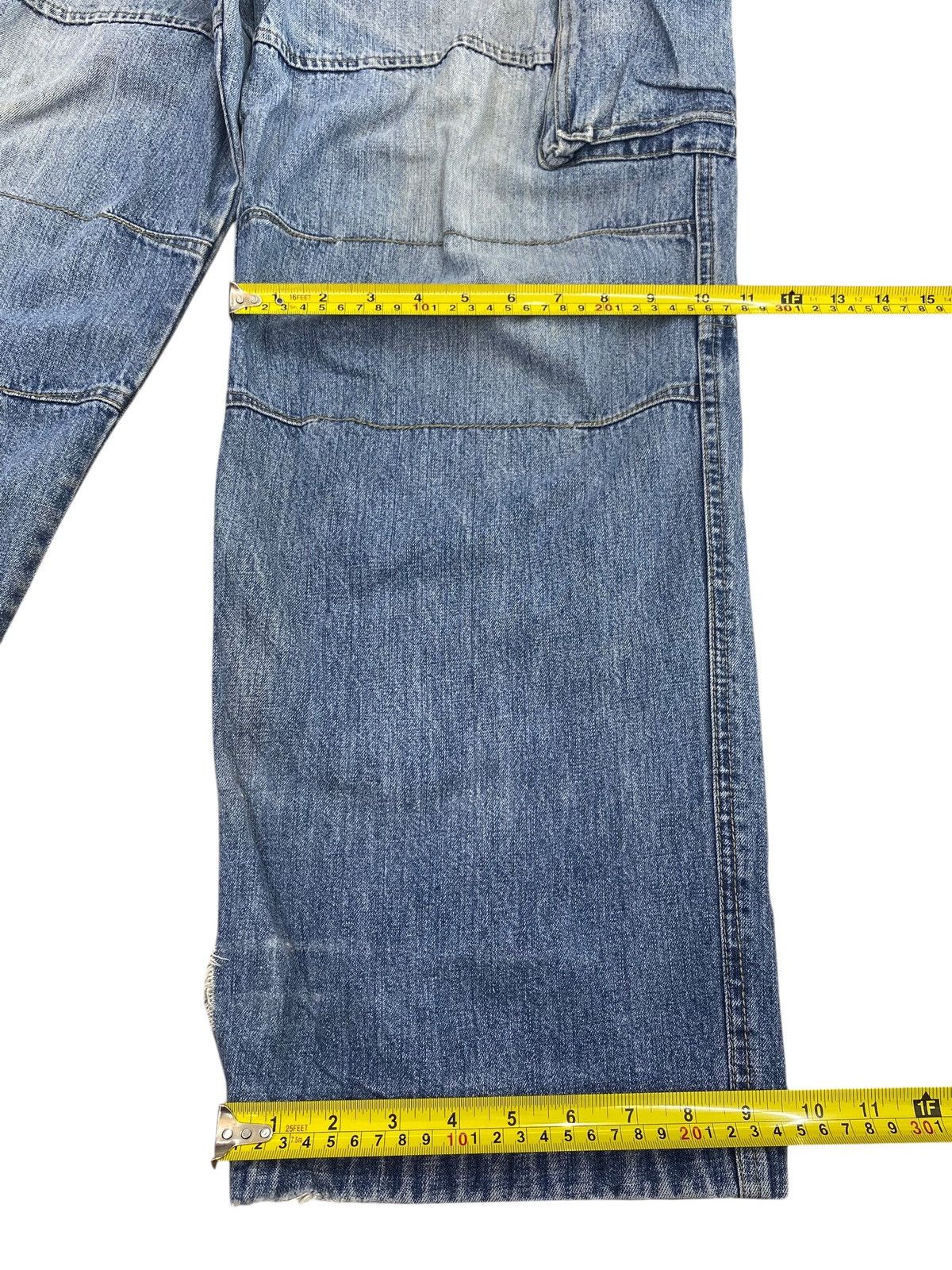 Other Diko Japanese Brand Blue Faded Wash Style Cargo Jeans Size US 31 - 10 Thumbnail