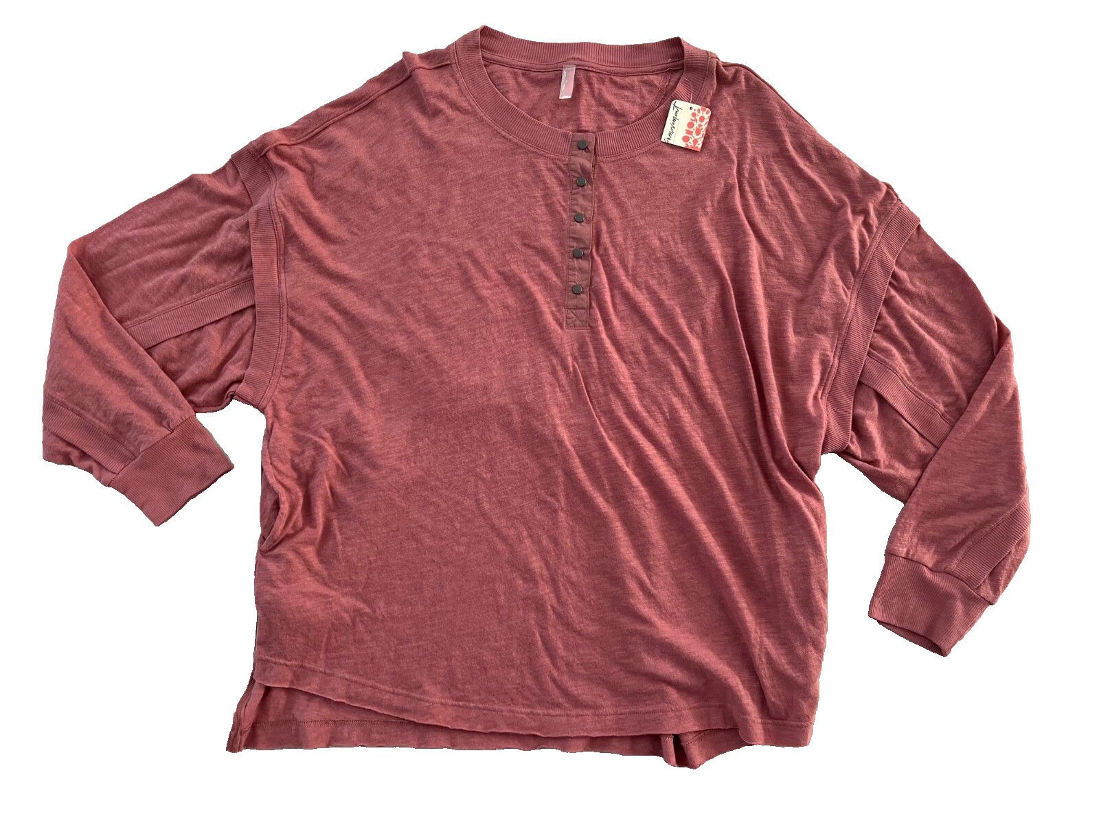 Free People Free People One Up Long Sleeve Top Mauve Merlot ( M ) Size XL / US 12-14 / IT 48-50 - 5 Thumbnail