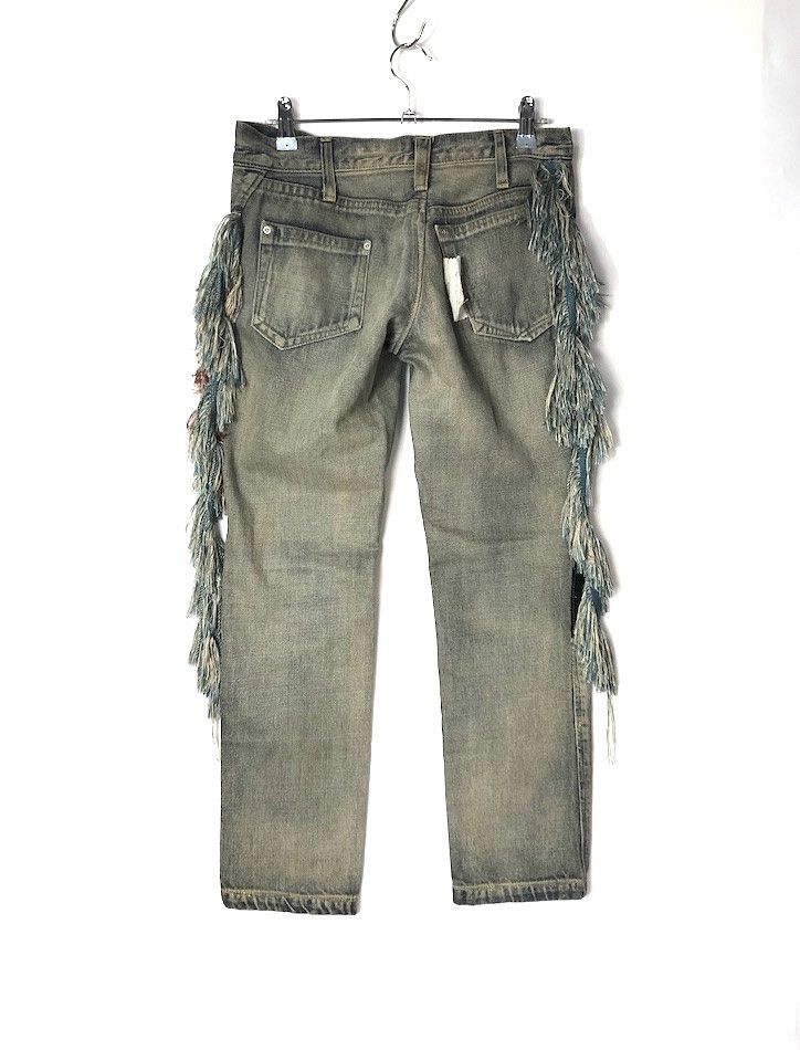 Infinite Archives × Undercover 04AW But Beautiful damaged fringe denim pants/28387-812 400 Size US 28 / EU 44 - 3 Thumbnail
