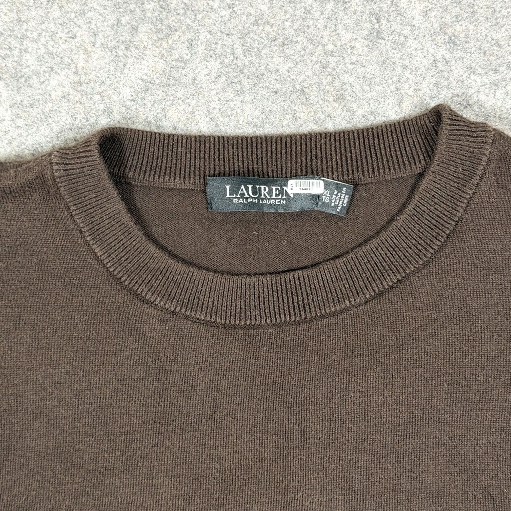 Ralph Lauren Lauren Ralph Lauren Long Puff Sleeve Self-Belt Sweater Fit Women XL Brown Size XL / US 12-14 / IT 48-50 - 2 Thumbnail