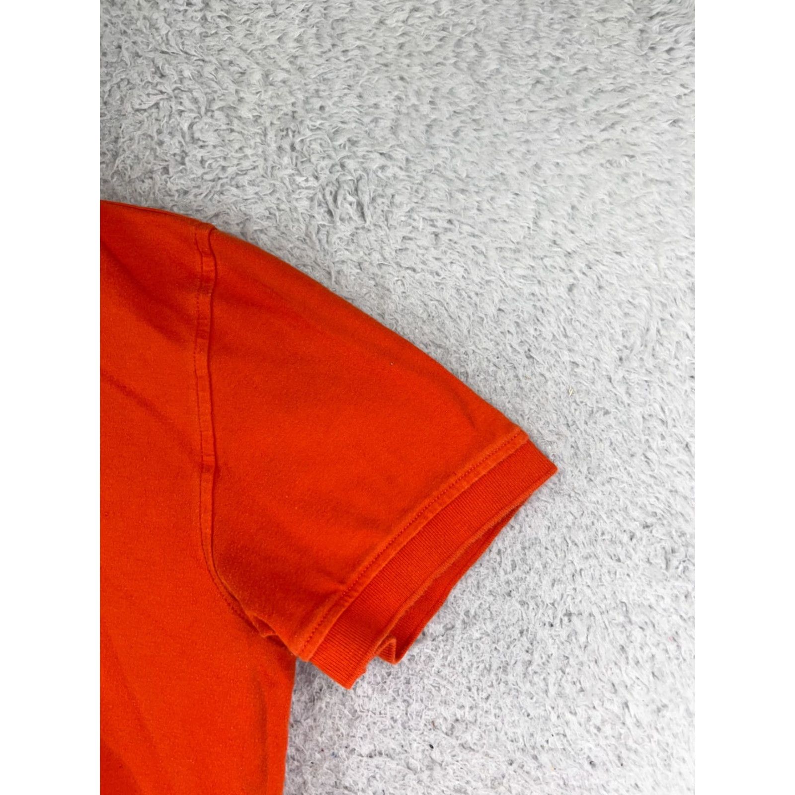 Tommy Hilfiger VINTAGE Tommy Hilfiger Polo Shirt Men L Orange 100% Cotton Short Sleeve Golf Shirts Polo Man Large Orange 90s Modern American Sports Mens Size US L / EU 52-54 / 3 - 2 Thumbnail
