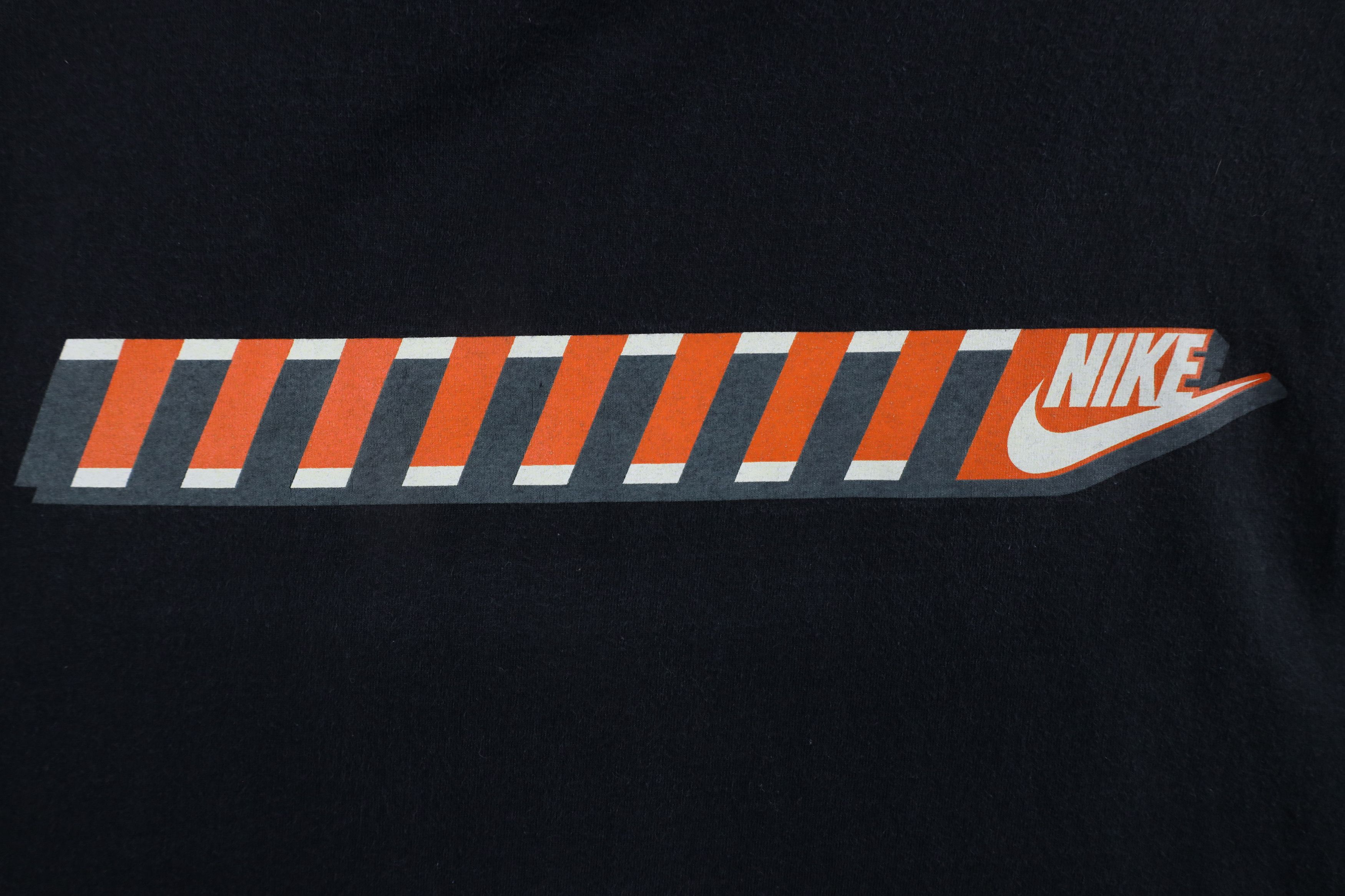 Nike × Vintage Vintage Nike Out Travis Scott Block Swoosh T-Shirt Black Size US XL / EU 56 / 4 - 4 Thumbnail