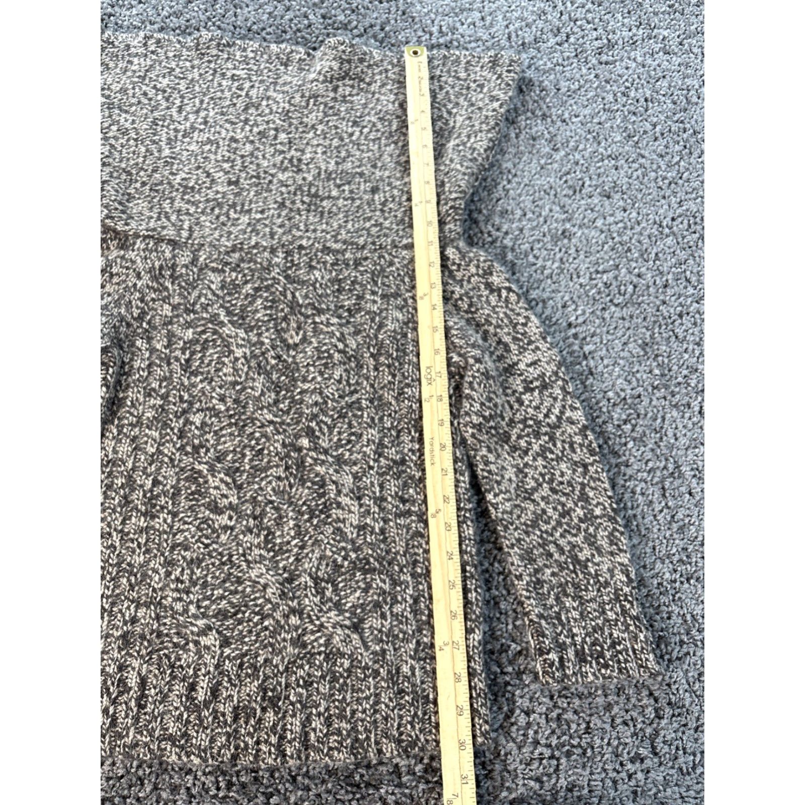 Express VINTAGE Express Turtleneck Sweater Women's Medium Brown Chunky-Knit 90s Wool Cashmere Pullover Men/Women Size M / US 6-8 / IT 42-44 - 2 Thumbnail