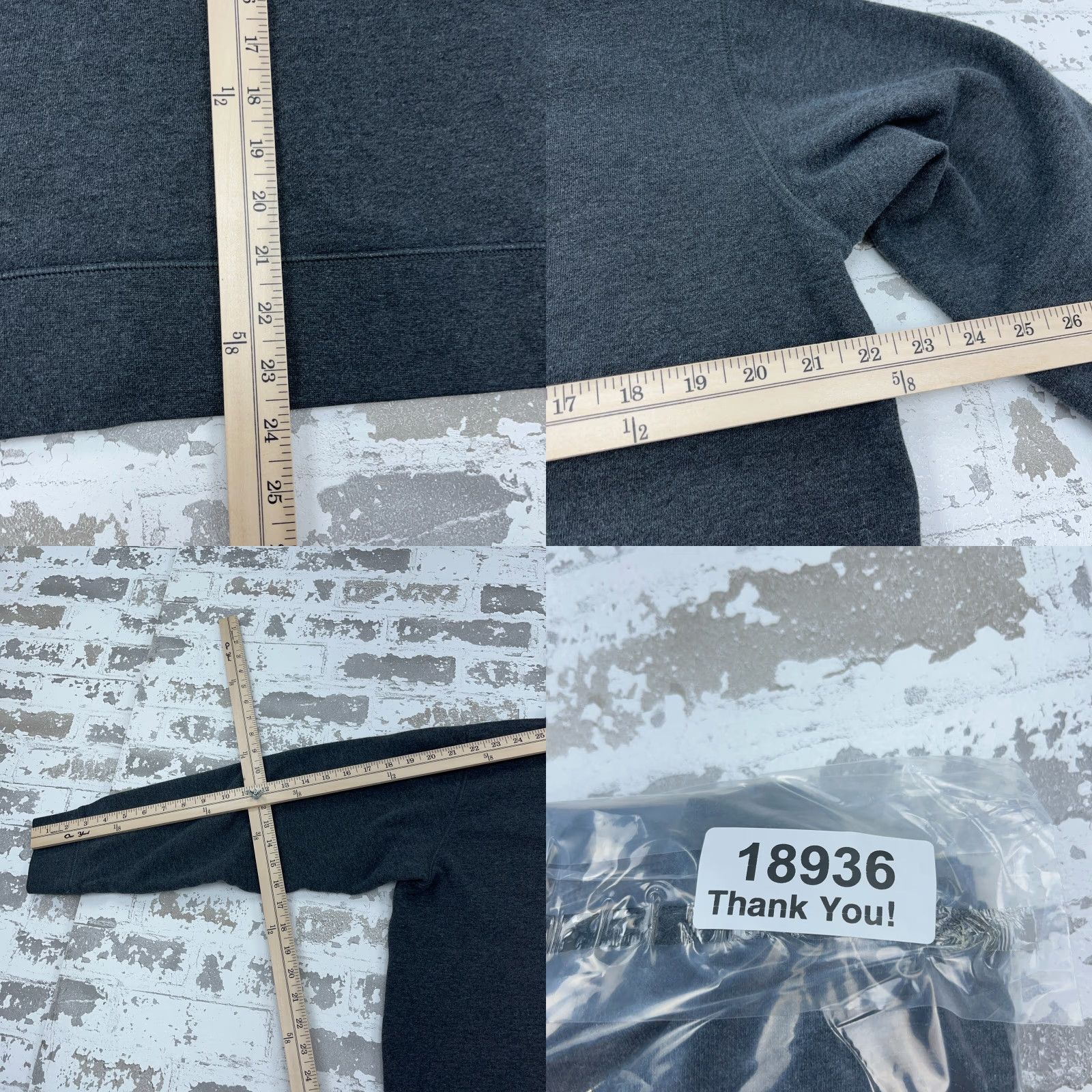 Reebok Reebok Hoodie Men Medium Gray Sweatshirt Sweater Logo Retro Classic A36 Size US M / EU 48-50 / 2 - 8 Thumbnail