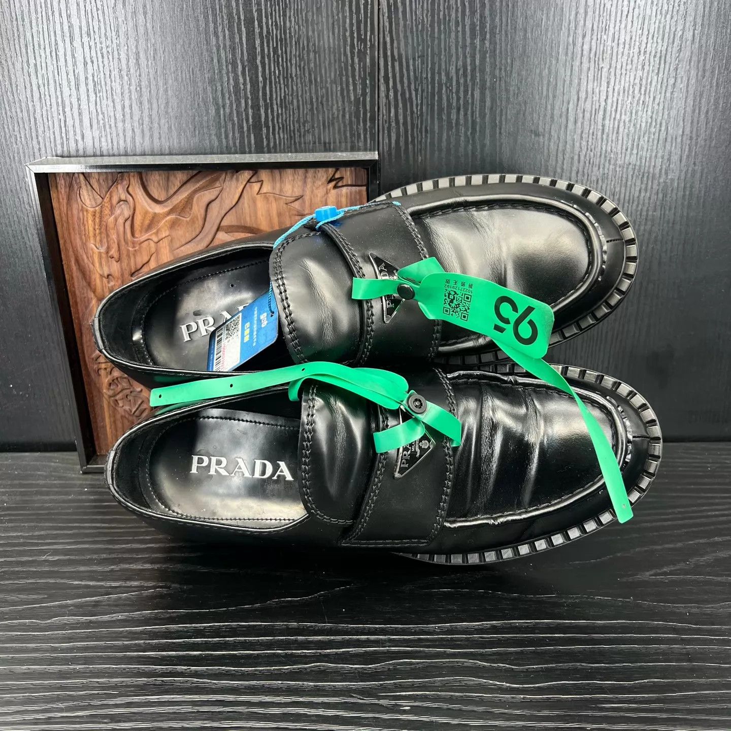 Prada Prada Black Loafers US 8.5 / EU 42.5 With Box Size US 8.5 / EU 41-42 - 6 Thumbnail