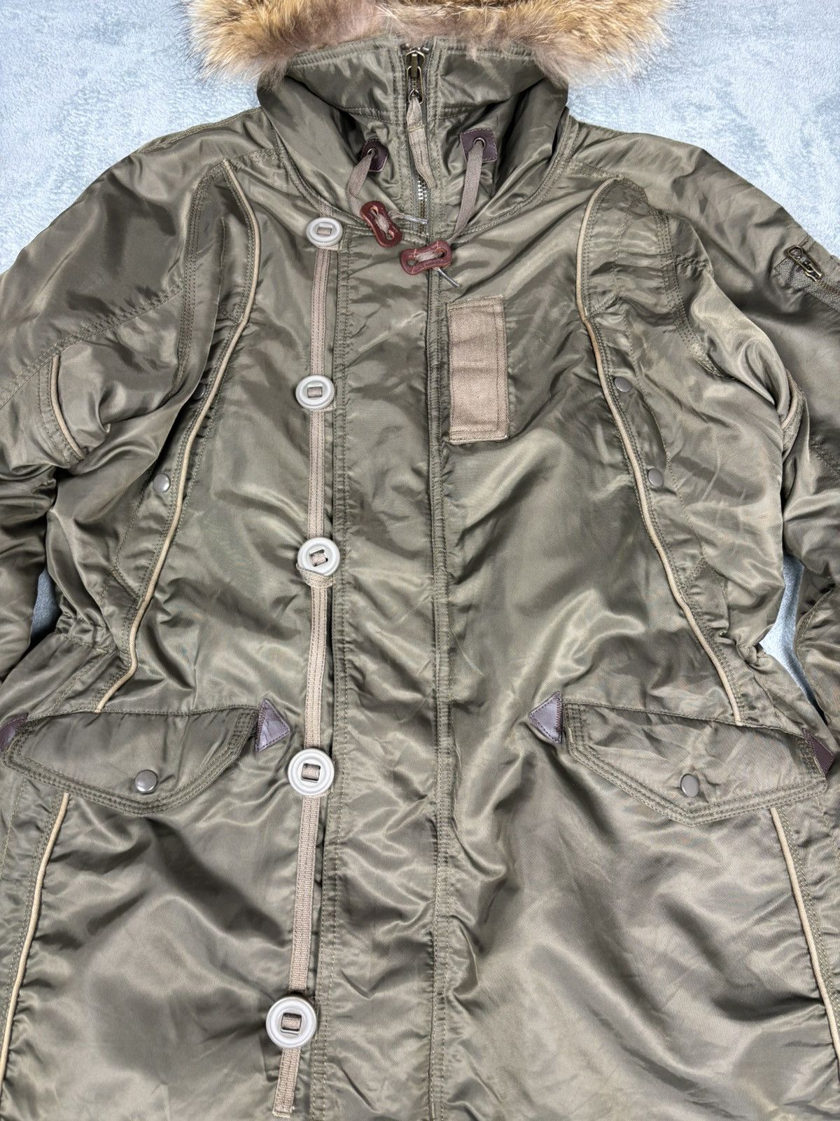 GOA G.O.A Raccoon Fur Jacket. J0145 Size M / US 6-8 / IT 42-44 - 3 Thumbnail