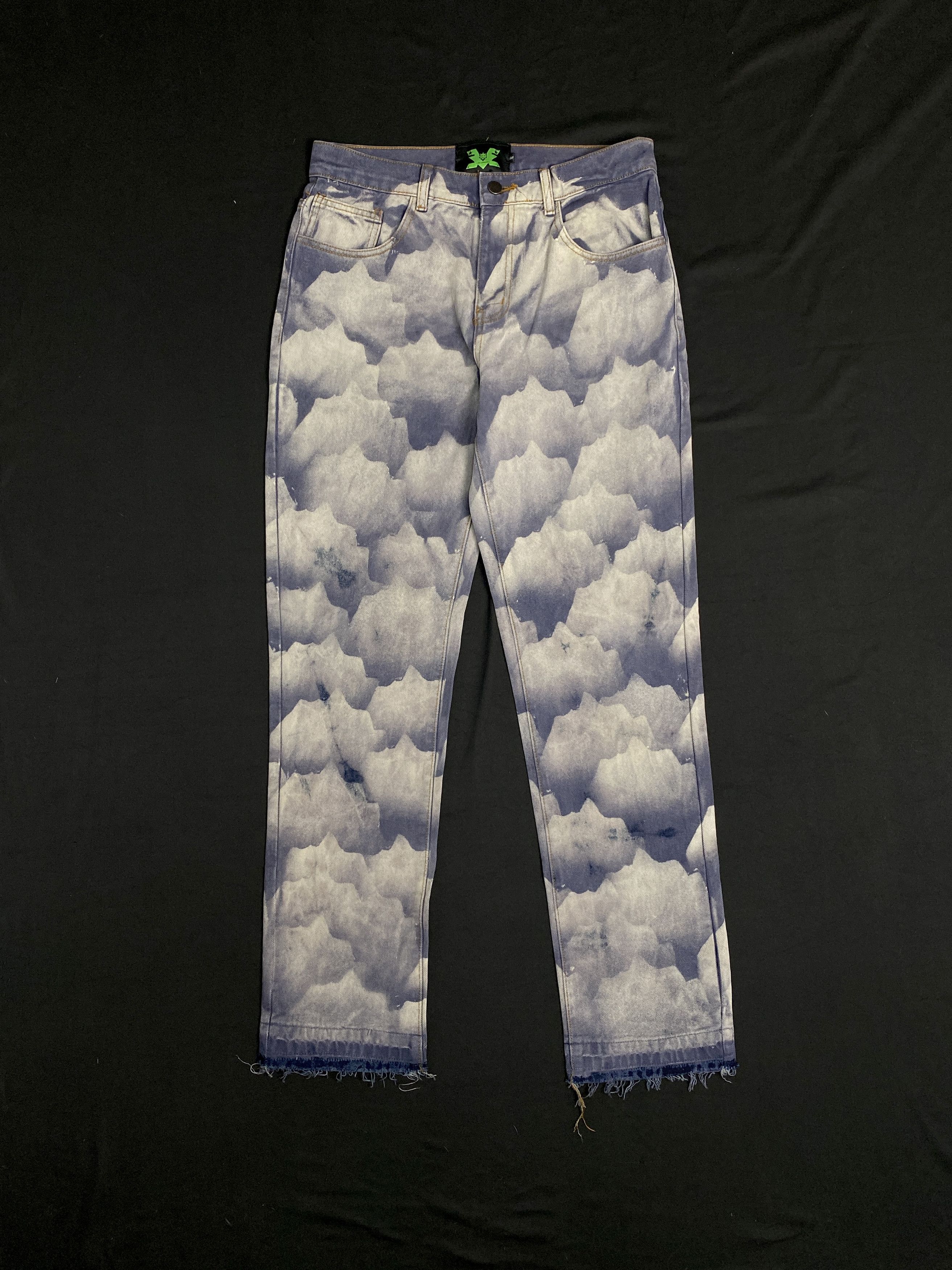 Other Deadstock 1OF1 Cloud Graphic Denim Pants Small Size US 28 / EU 44 - 1 Thumbnail
