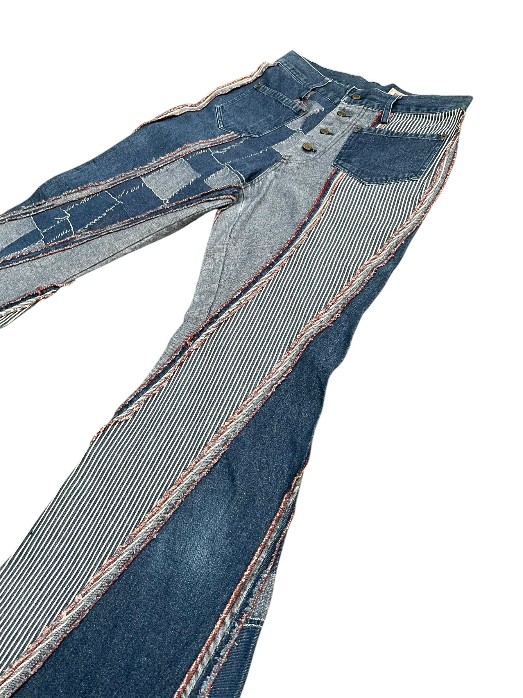 Japanese Brand Vintage Flare Betty Blue Shinji Abe Custom Denim Size 29" - 4 Thumbnail