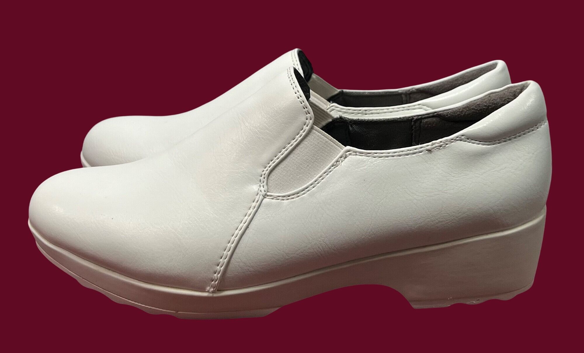 Other Life Stride WorkLife - Buzz White Loafer Women's Slip/Oil Re Size US 7.5 / IT 37.5 - 6 Thumbnail