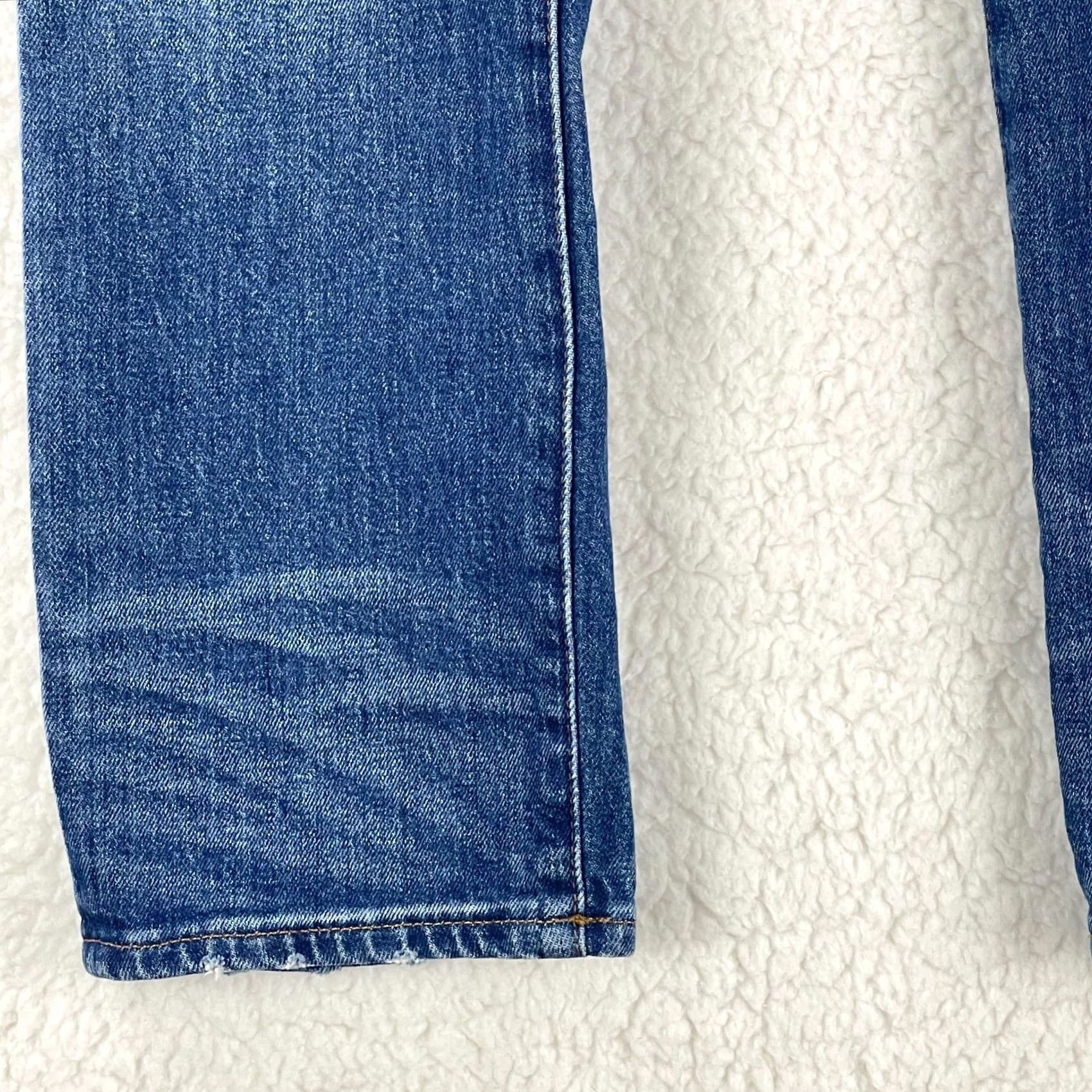 Madewell Madewell High Rise Slim Boy Jeans Womens Size 26 Blue Denim 5 Pocket Stretch Jeans Size 26" / US 2 / IT 38 - 5 Thumbnail
