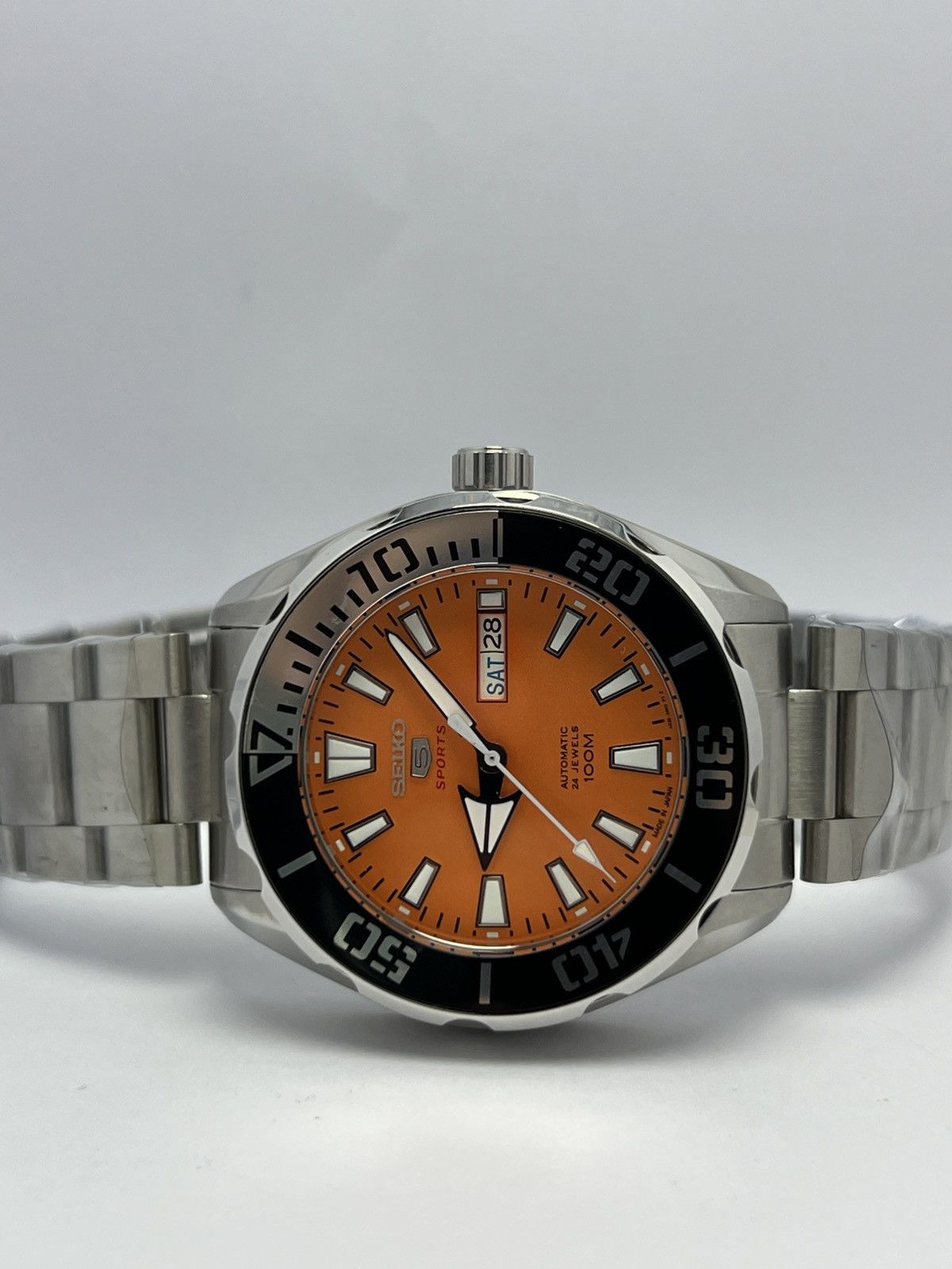 Seiko Seiko Sports Automatic Directional Bazel Day/Date Japan Size 44 - 11 Thumbnail