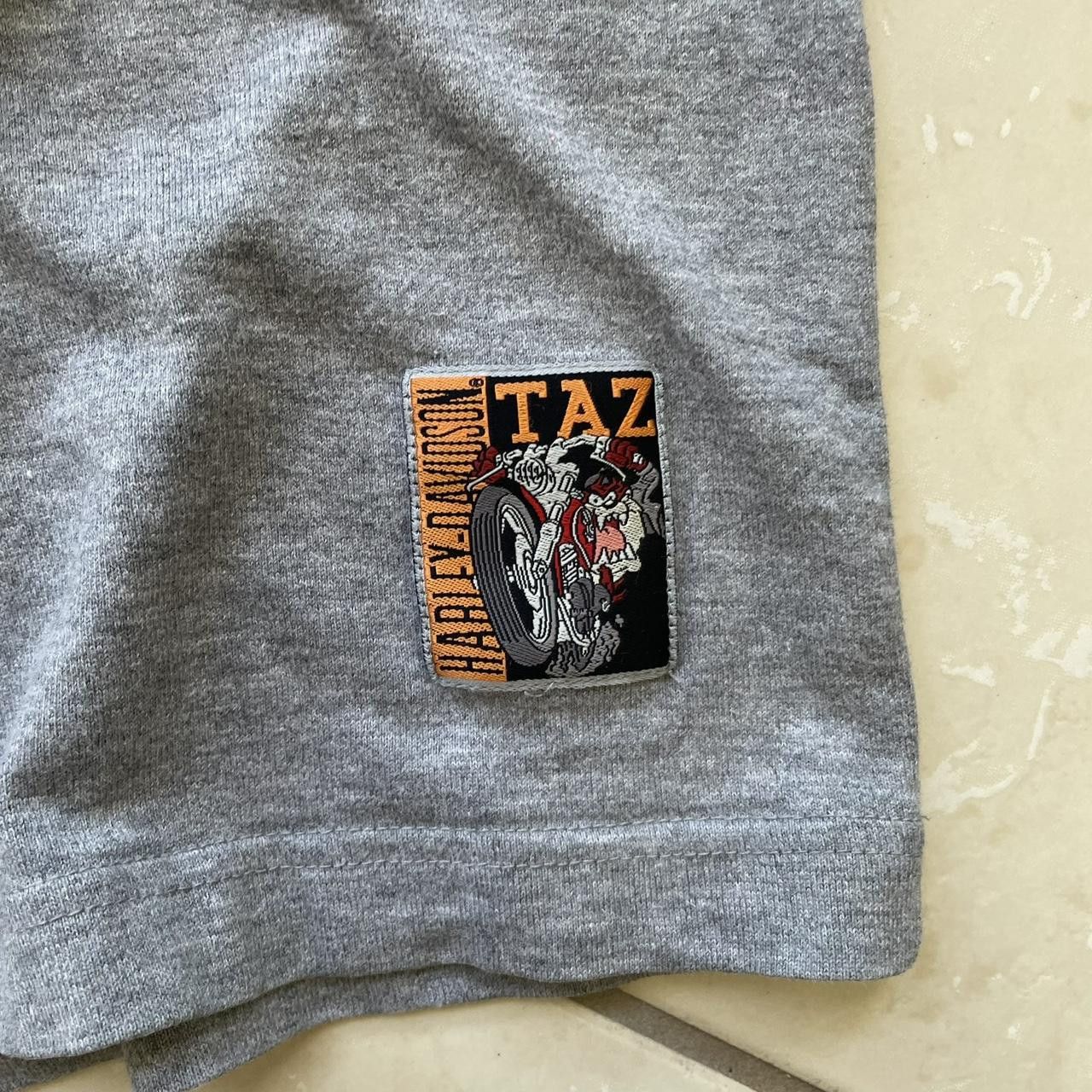 Warner Bros Vintage Y2K Looney Tunes Taz Harley Davidson Embroidered Tee Size US XXL / EU 58 / 5 - 3 Thumbnail