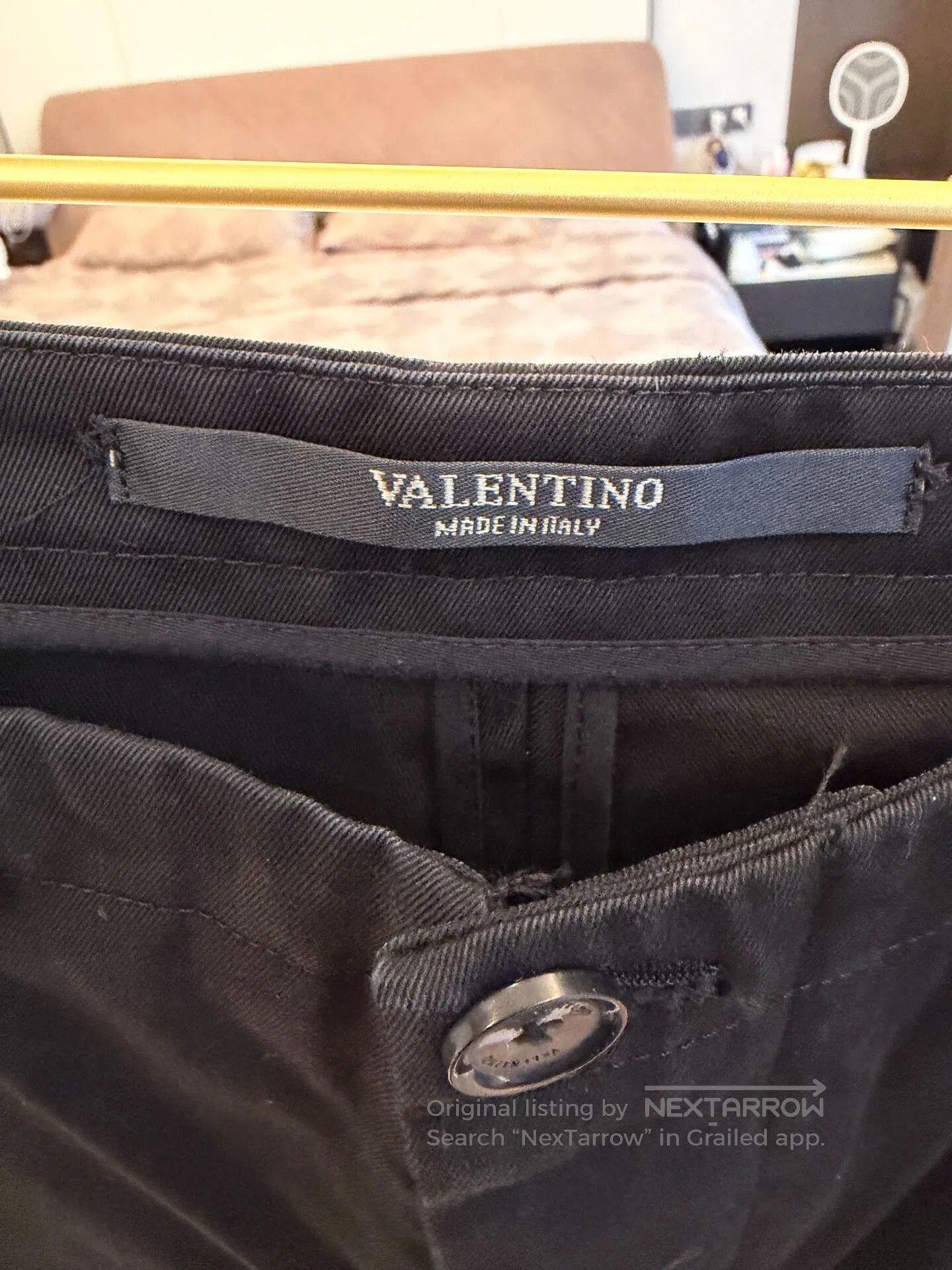 Valentino black men's cargo pants size 46. Size US 30 / EU 46 - 2 Thumbnail