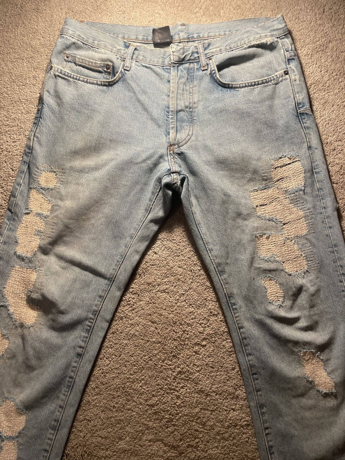 Hedi Slimane 💥Dior Homme Crash Denim - Hedi Slimane, SS06 Size US 31 - 4 Thumbnail