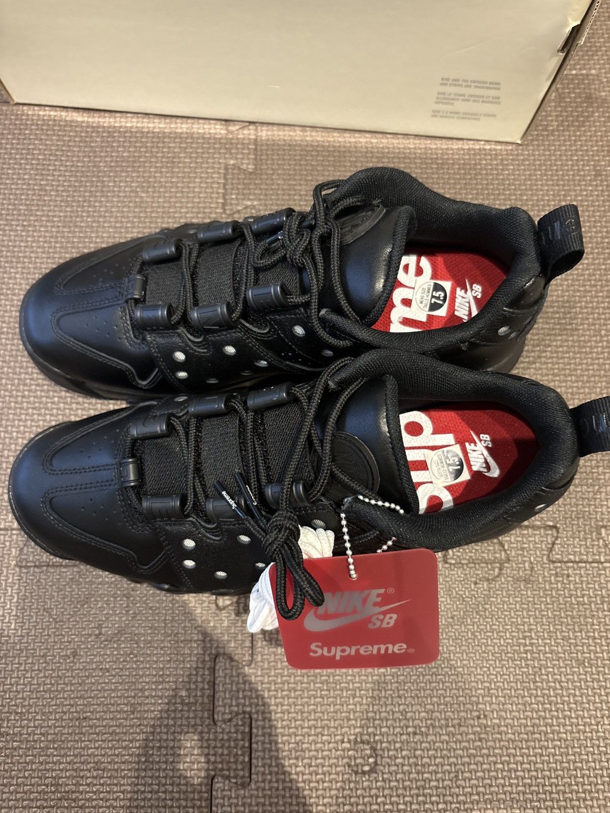 Nike × Supreme Nike SB Air Max 2 CB '94 Low “Black” Size US 7.5 / EU 40-41 - 4 Thumbnail