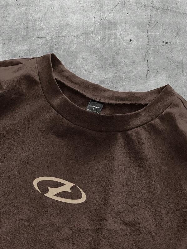 Japanese Brand Retro Velocity Oversize Tee Earth Brown Size US L / EU 52-54 / 3 - 3 Thumbnail