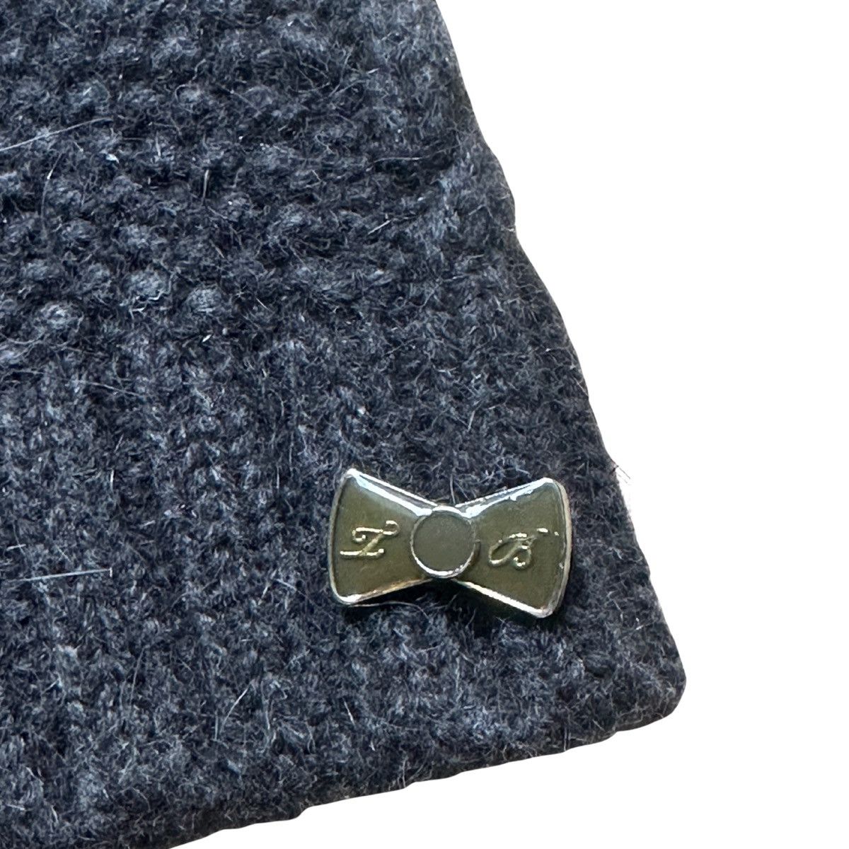 Ted Baker Ted Baker Women's Charcoal Grey Natural Wool Beanie Hat Size ONE SIZE - 2 Thumbnail