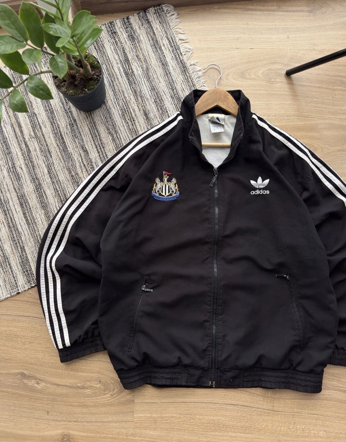 Adidas Vintage Newcastle United 90s Adidas Track Jacket Football Size US M / EU 48-50 / 2 - 5 Thumbnail