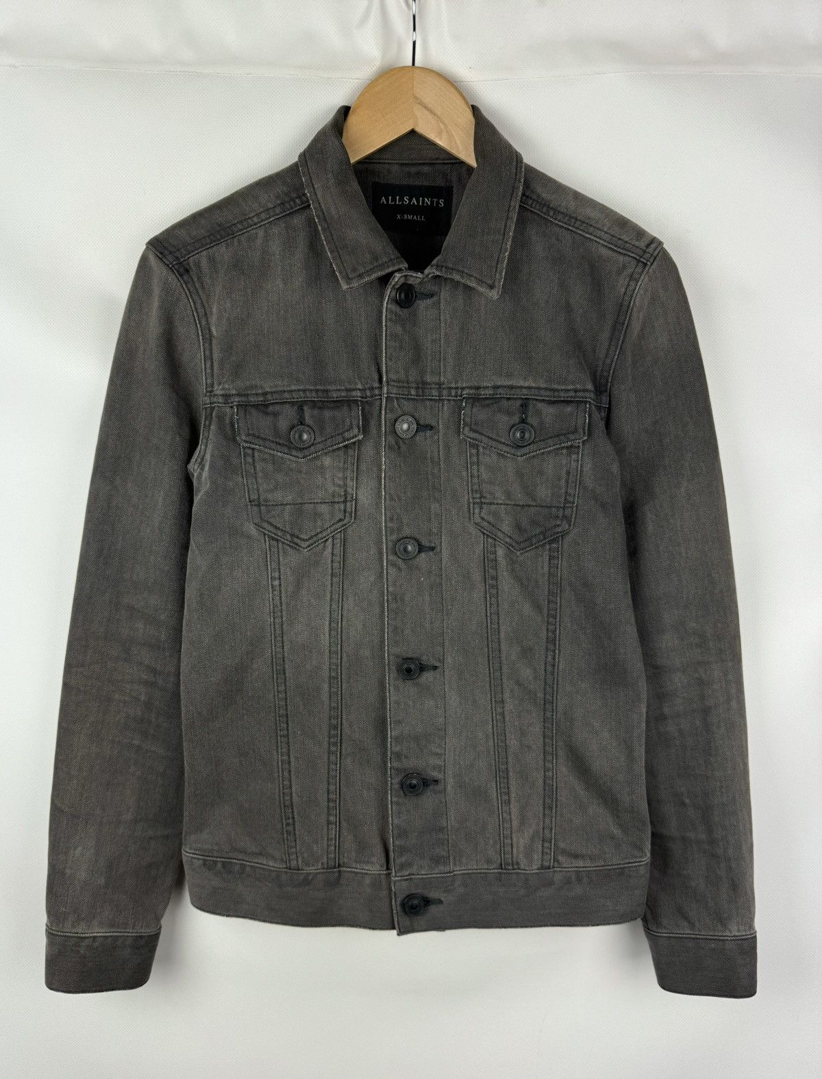 Allsaints Allsaints Eucild Men’s Denim Trucker Jacket Size Xs Size US XS / EU 42 / 0 - 1 Thumbnail