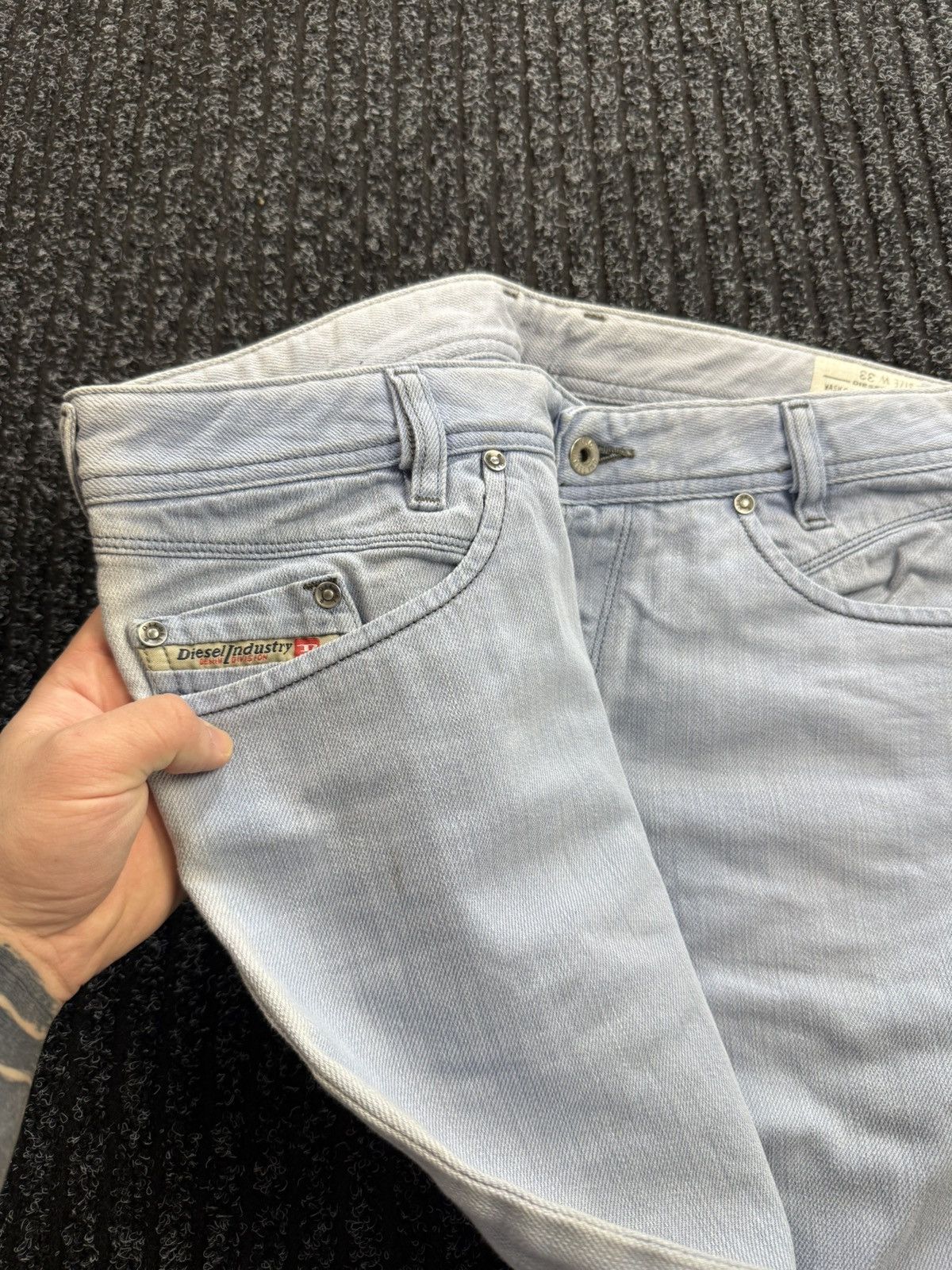 Diesel Vintage Diesel LAKOP washed light blue jeans denim pants W33 Size US 33 - 4 Thumbnail