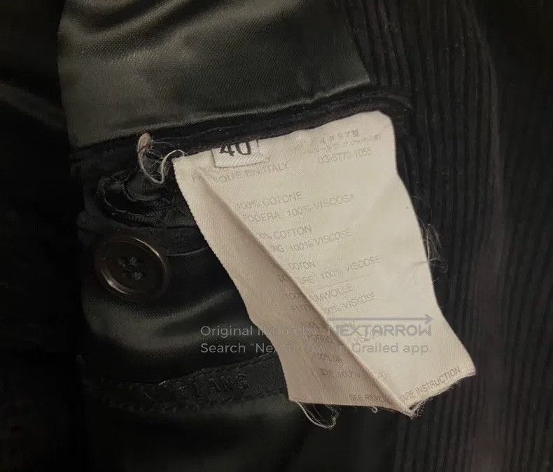 Helmut Lang Helmut Lang Double Breasted Corduroy Jacket Size US XXS / EU 40 - 5 Thumbnail