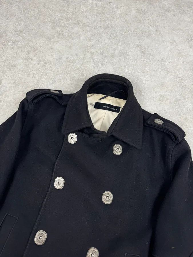 Dsquared2 AW2007 Dsquared2 Black Wool Buttoned Caban Jacket Size US M / EU 48-50 / 2 - 6 Thumbnail