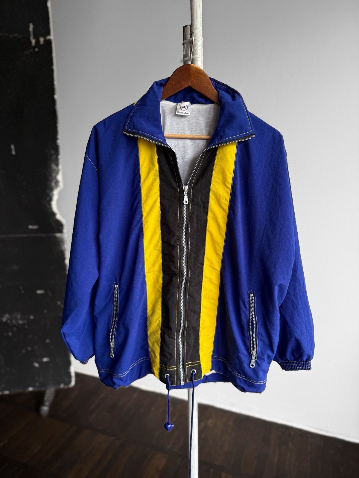 Mercedes-Benz Mercedes-Benz Mens Vintage 90s Zip Up Windbreaker Jacket Size US S / EU 44-46 / 1 - 1 Thumbnail