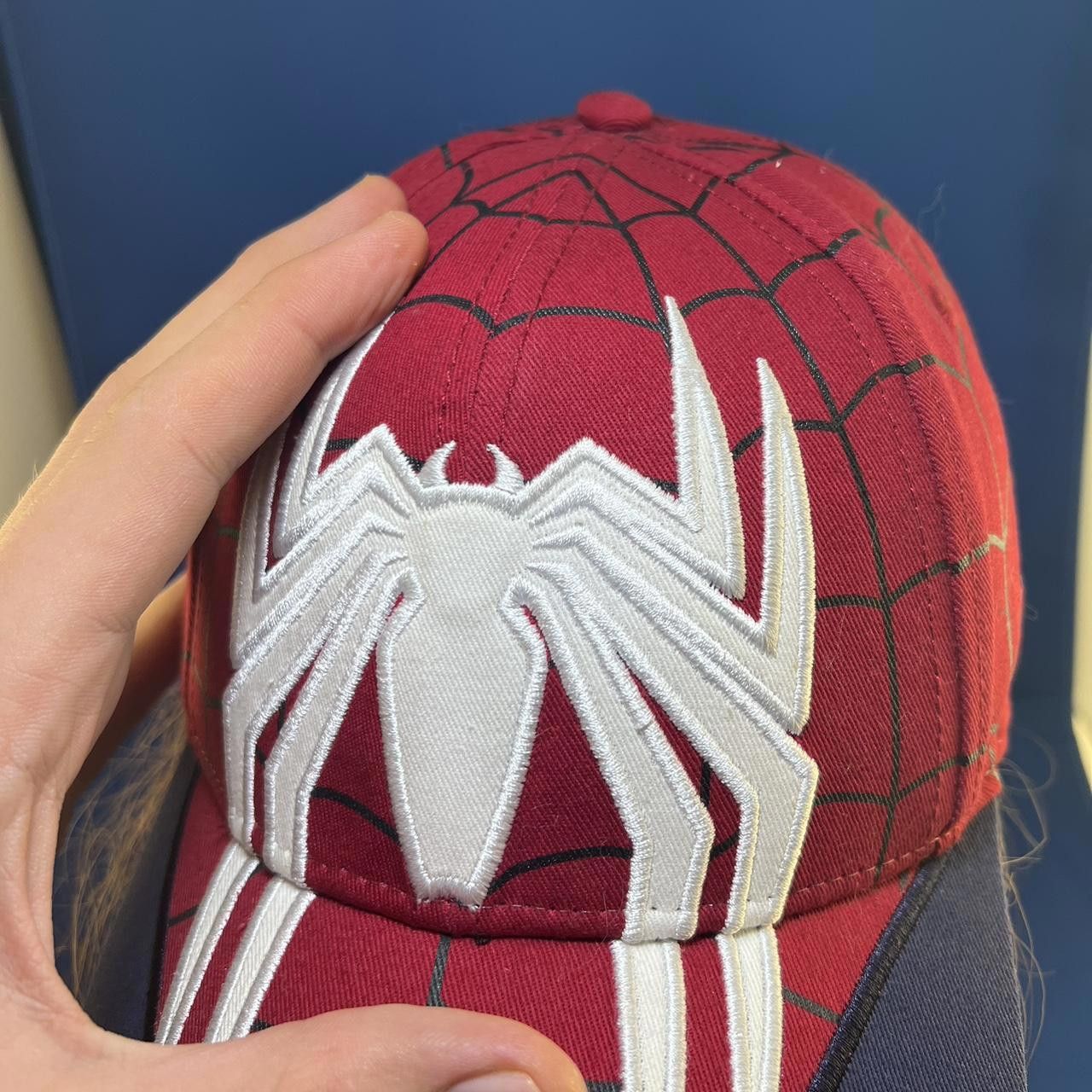Marvel Comics Spider-Man Graphic Cap - Stylish Red and Navy Baseball Hat Size ONE SIZE - 4 Thumbnail