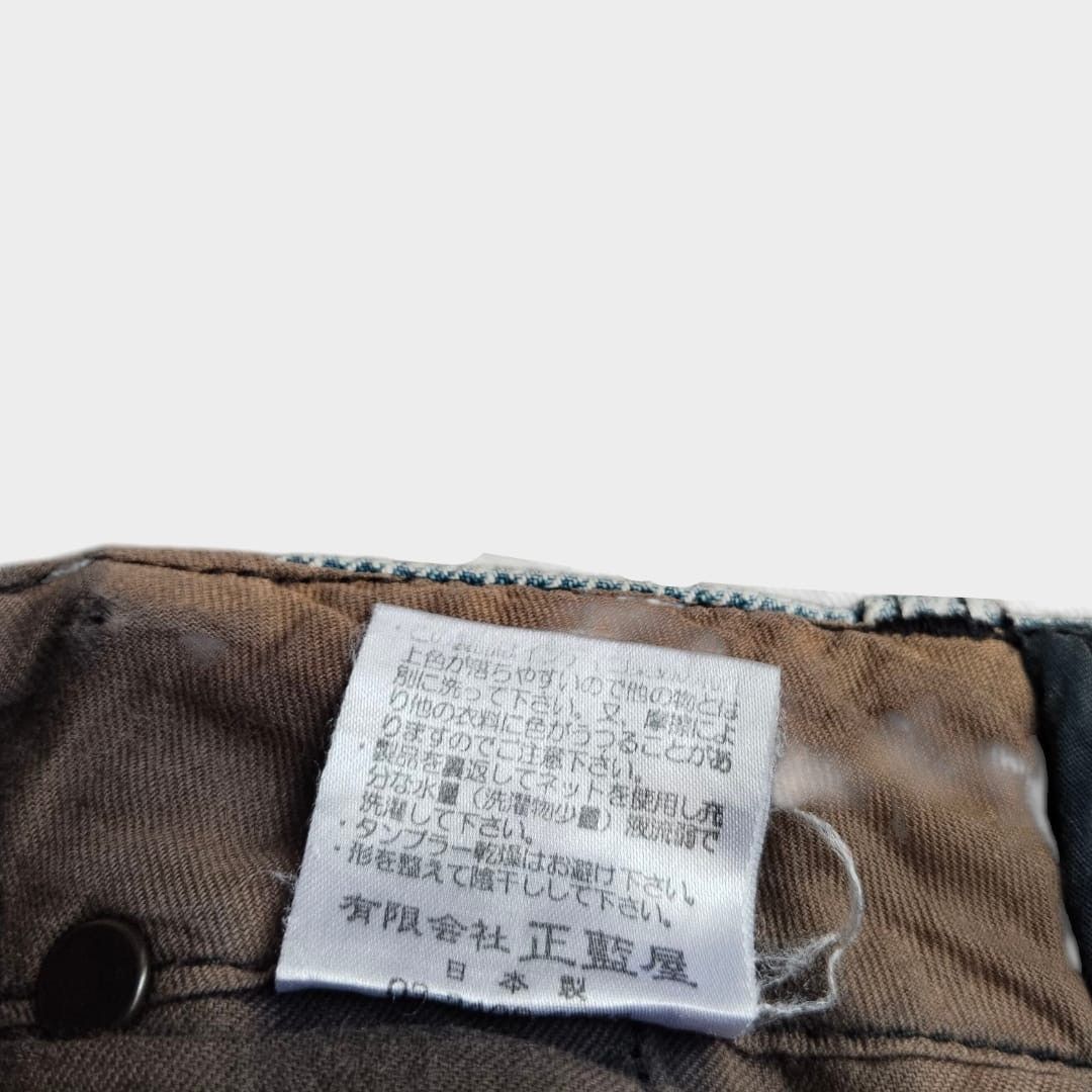 Pure Blue Japan Syoaiya Pure blue Japan houndstooth leather list pocket Size US 29 - 6 Thumbnail