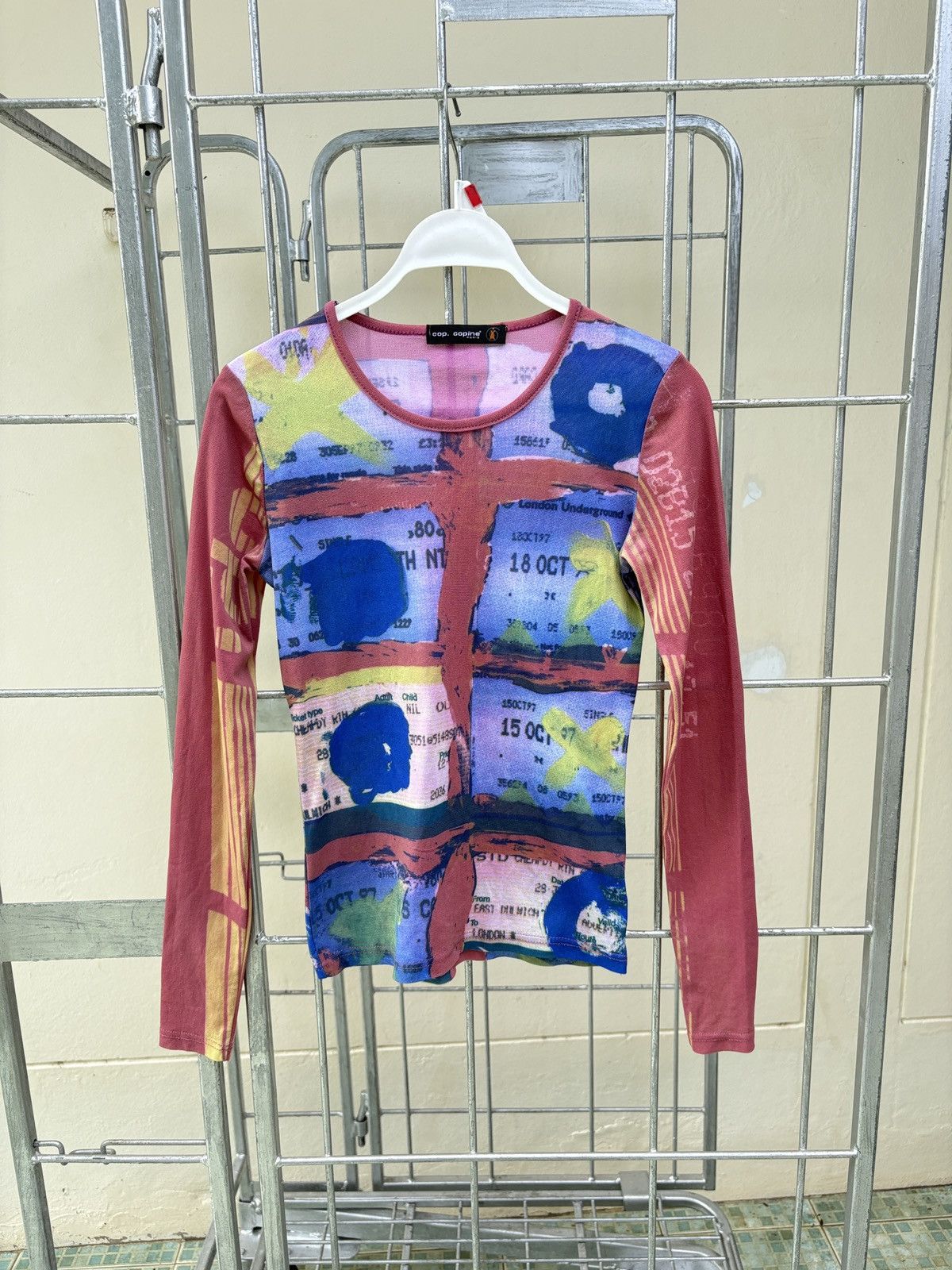 Cop Copine Cop Copine "Metro / London Underground" print mesh top Size M / US 6-8 / IT 42-44 - 1 Thumbnail