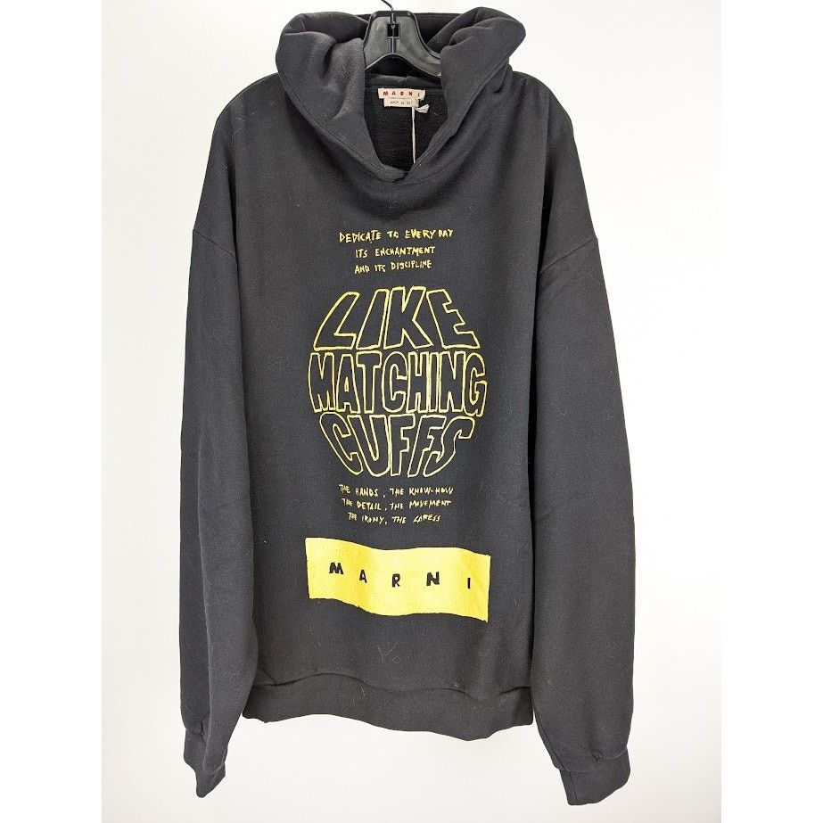 o1rshd1 Brushed Organic Cotton Sweatshirt Hoodie in Black