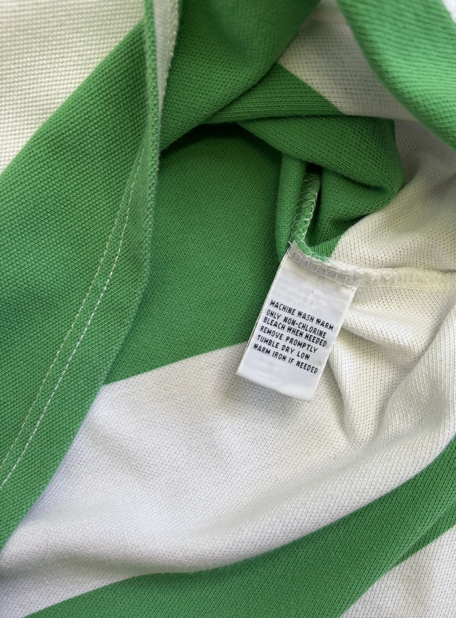 Polo Ralph Lauren Polo Ralph Lauren 3 Big Pony White Green Stripes Size US S / EU 44-46 / 1 - 16 Thumbnail