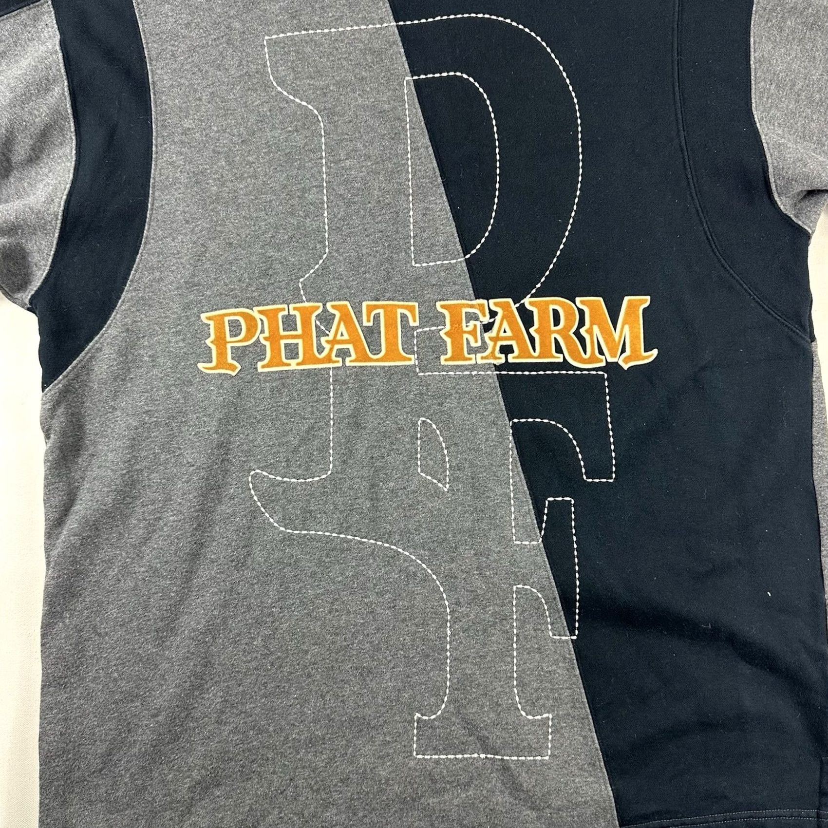 Phat Farm Vintage Y2K Phat Farm Sweater Mens Large Gray 92 Logo Knit Retro Sweatshirt Size US L / EU 52-54 / 3 - 2 Thumbnail