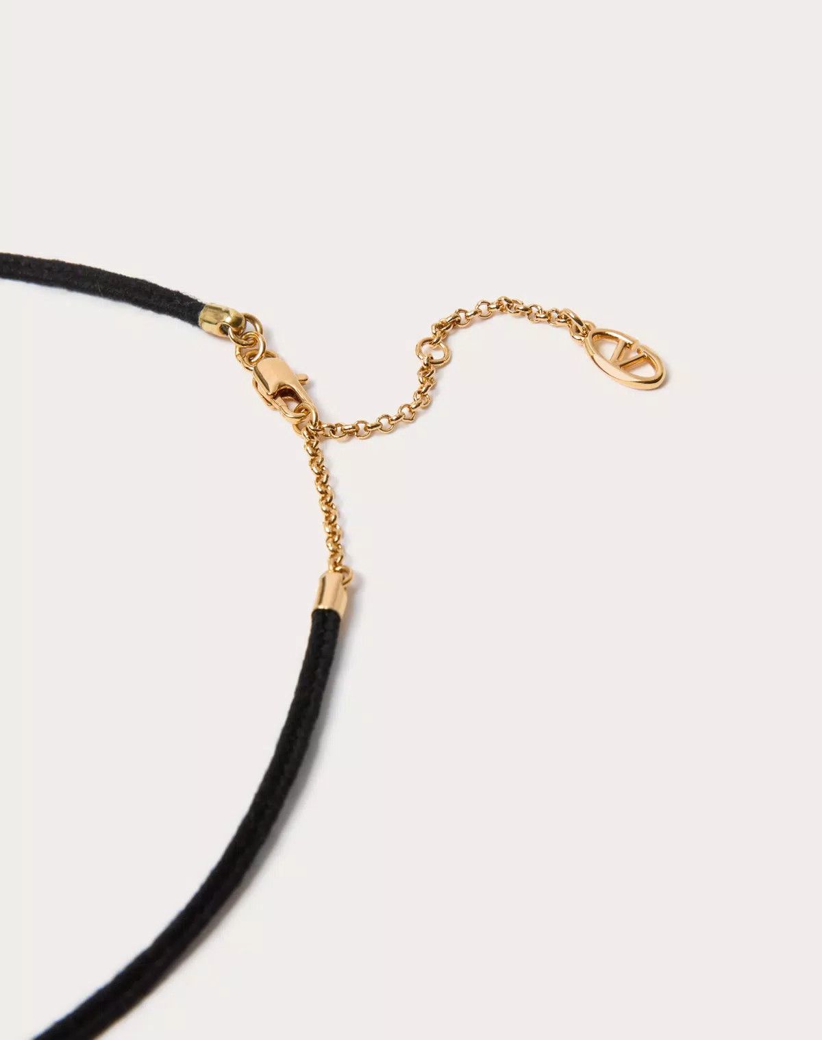Valentino oc11z0725 Size:OS/Rope And Metal Necklace in Black Size ONE SIZE - 3 Thumbnail