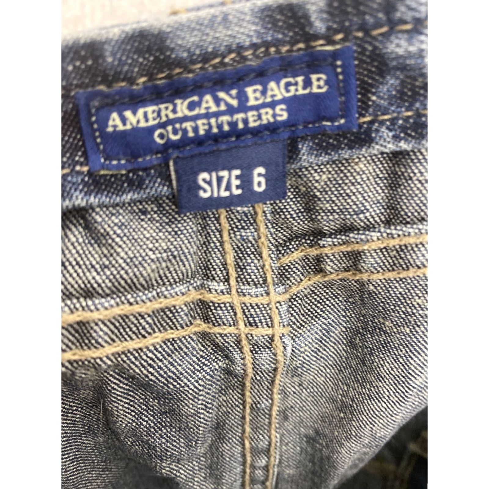 American Eagle Outfitters VINTAGE American Eagle Denim Jean Skirt Adult 2 Mini Short Made in USA Size 26" / US 2 / IT 38 - 6 Thumbnail