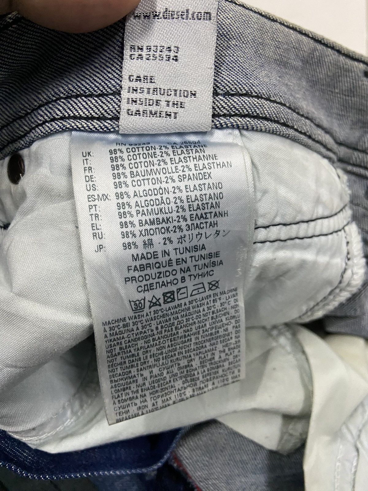 Diesel DIESEL INDUSTRY BELTHER REGULAR DISTRESSED SLIM JEANS Size US 30 / EU 46 - 12 Thumbnail